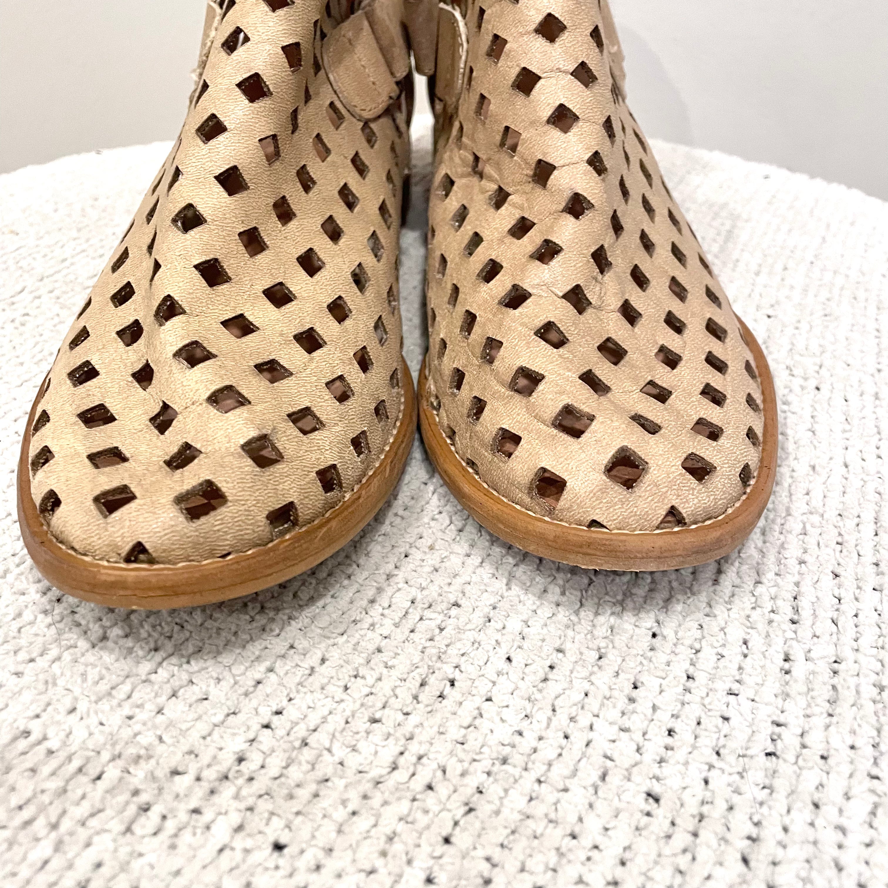 Laser Cut Leather Boots