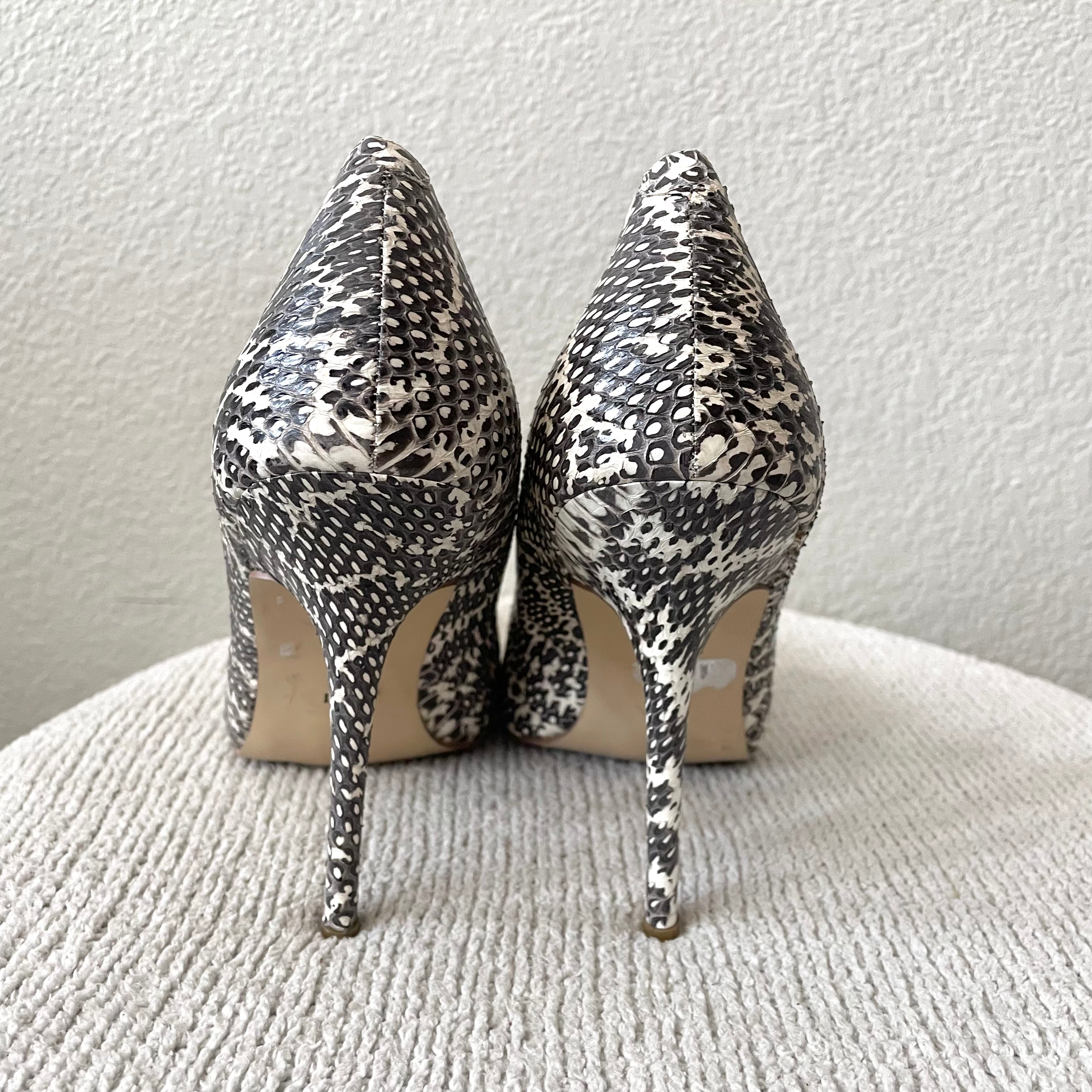 Snakeskin Pumps