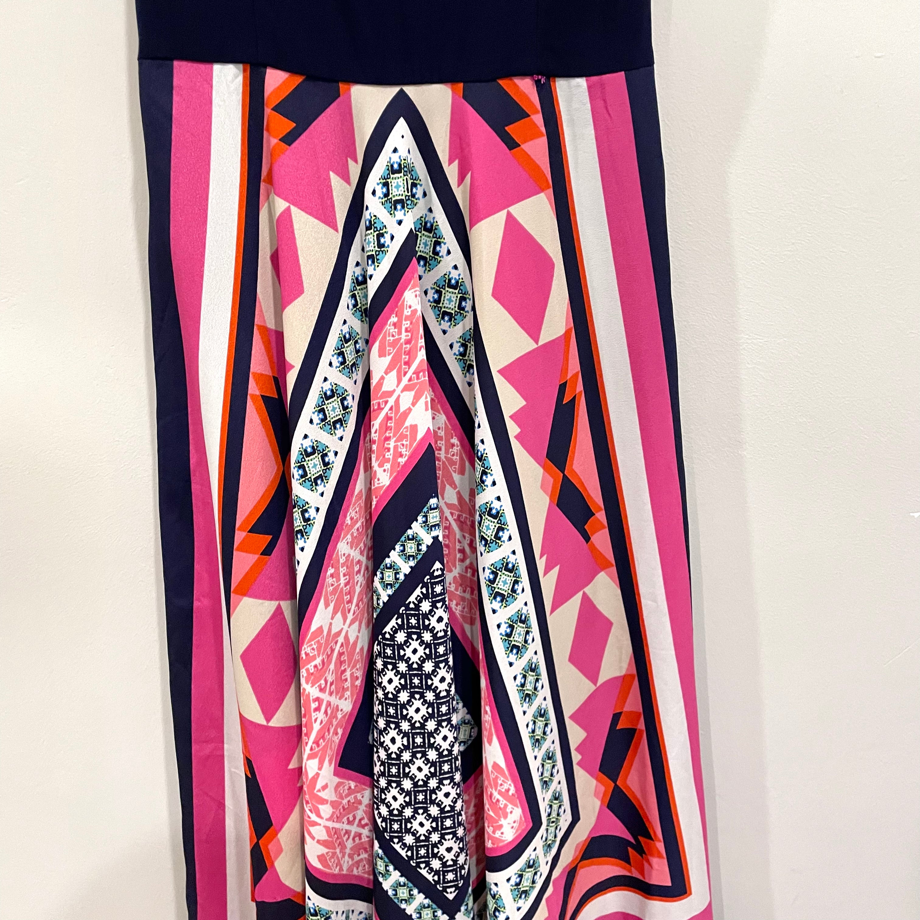 Geometric Print Maxi Dress