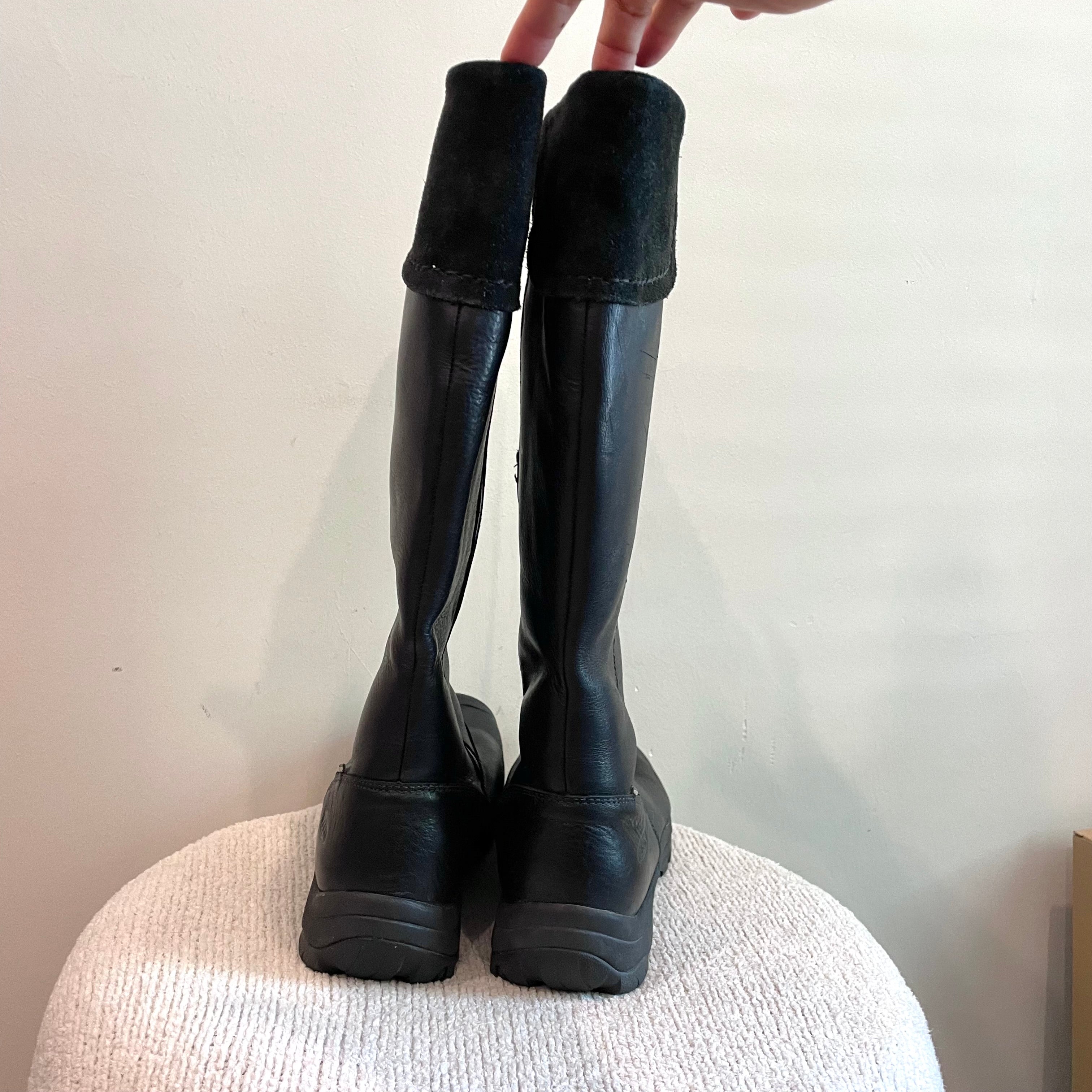 Winter Insulated Leather Boots