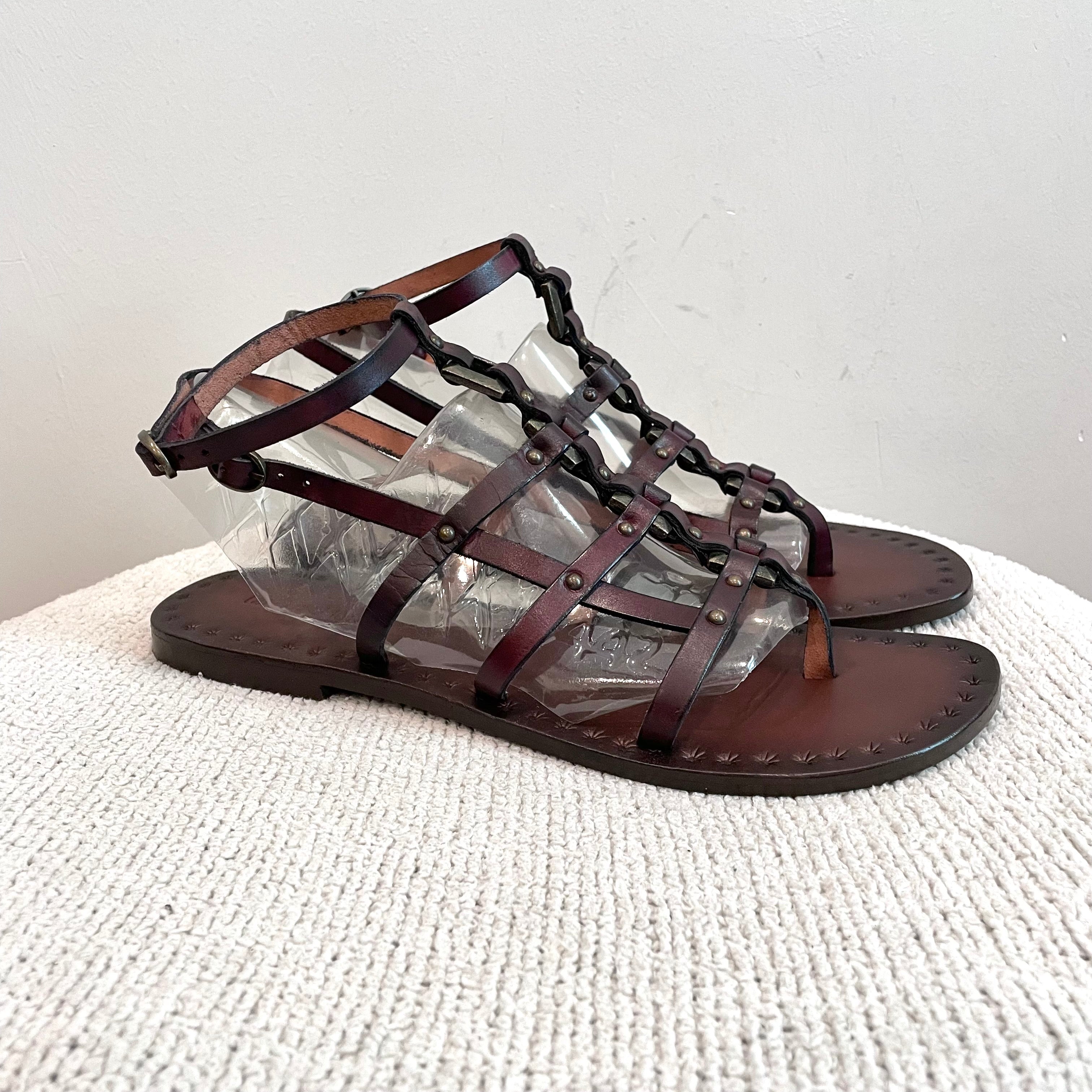 Leather Gladiator Sandals