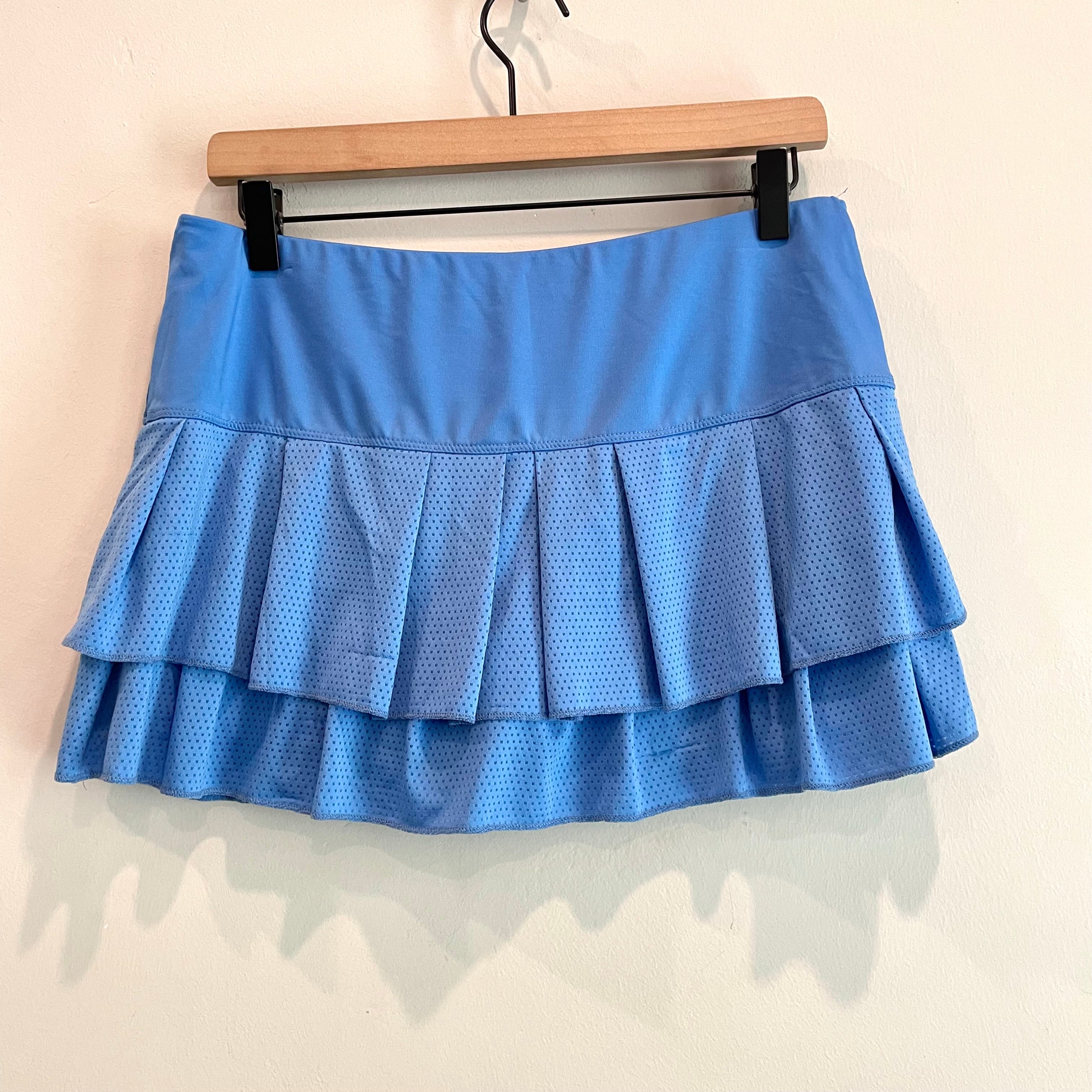 Mesh Ruffle Tennis Skort