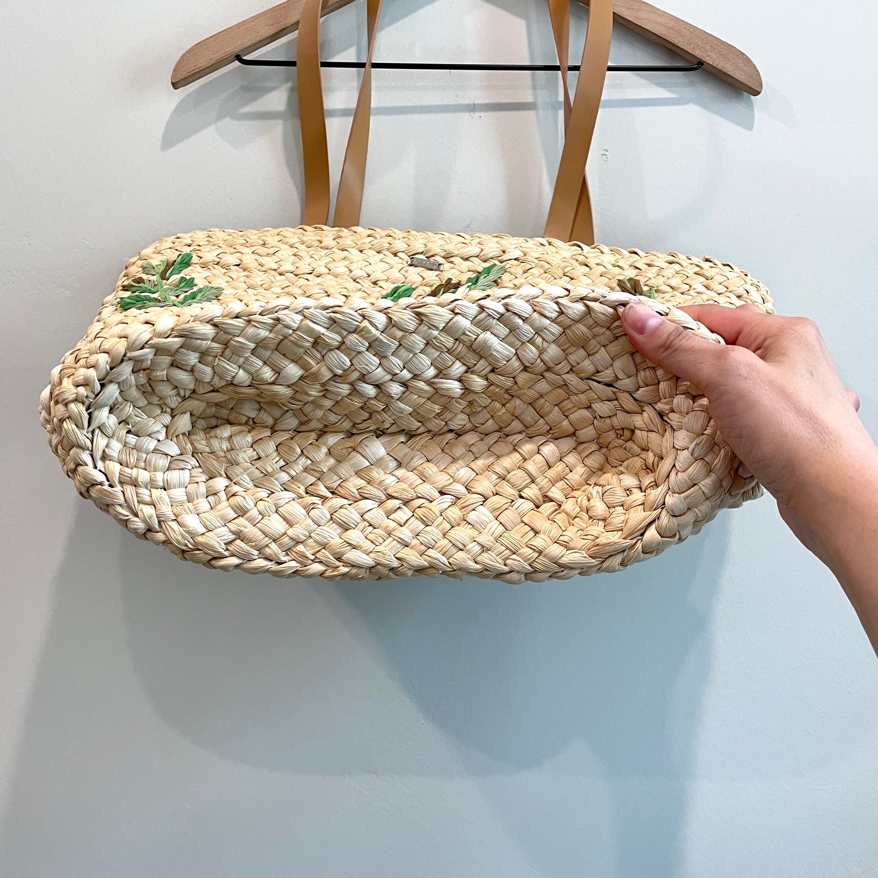 Leaf Straw Tote Bag