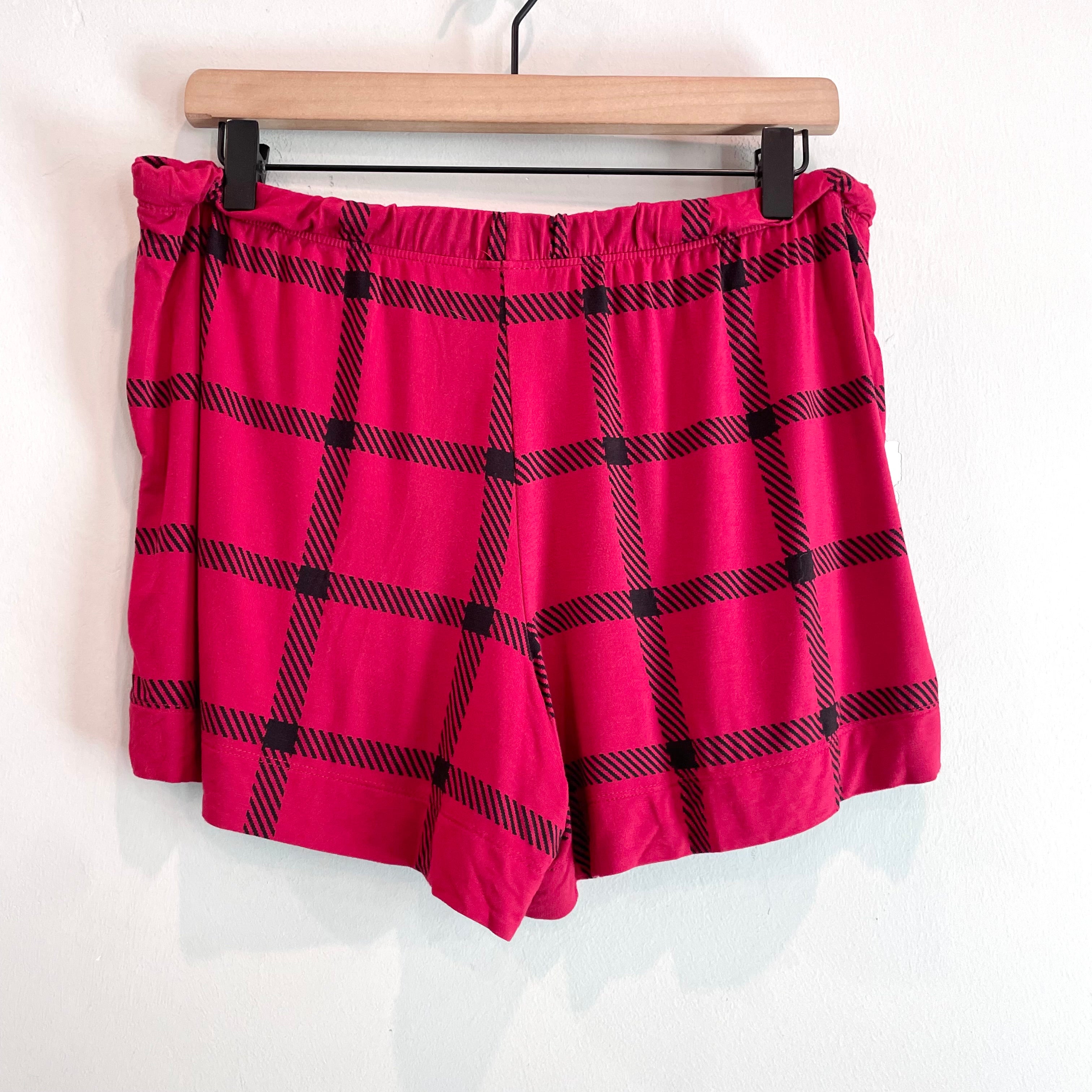 Plaid Tassel Pajama Shorts