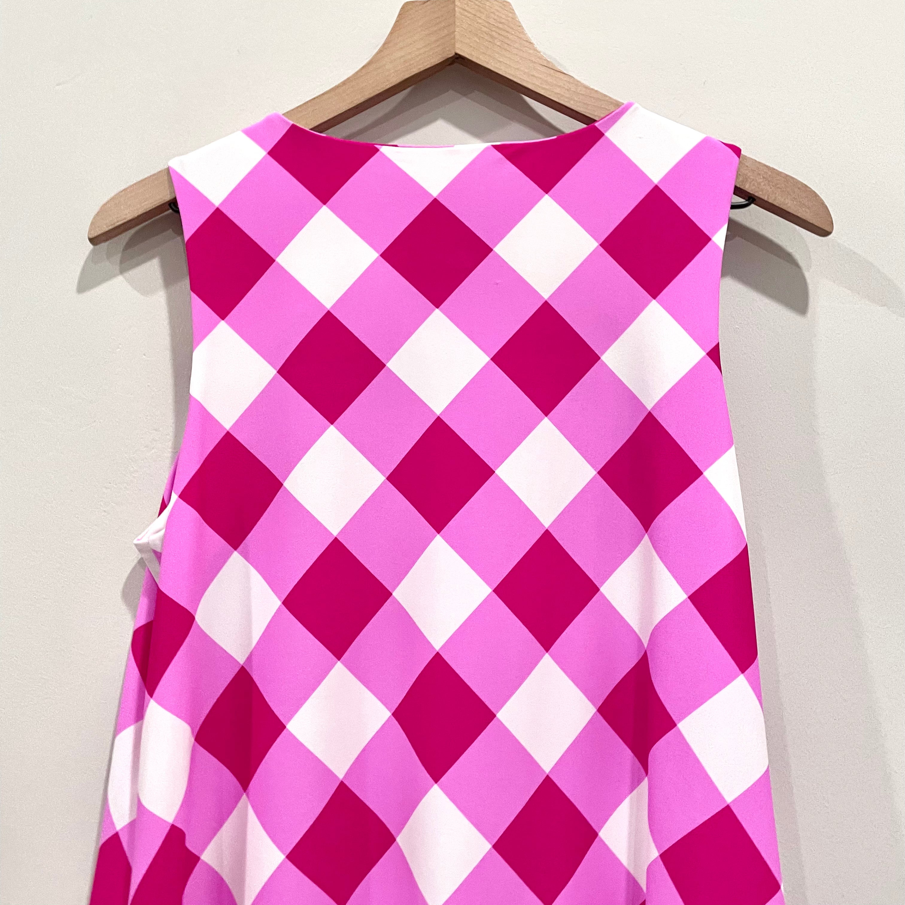 Plaid Sleeveless Stretch Dress