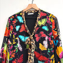 Butterfly Leopard Silk Dress-3