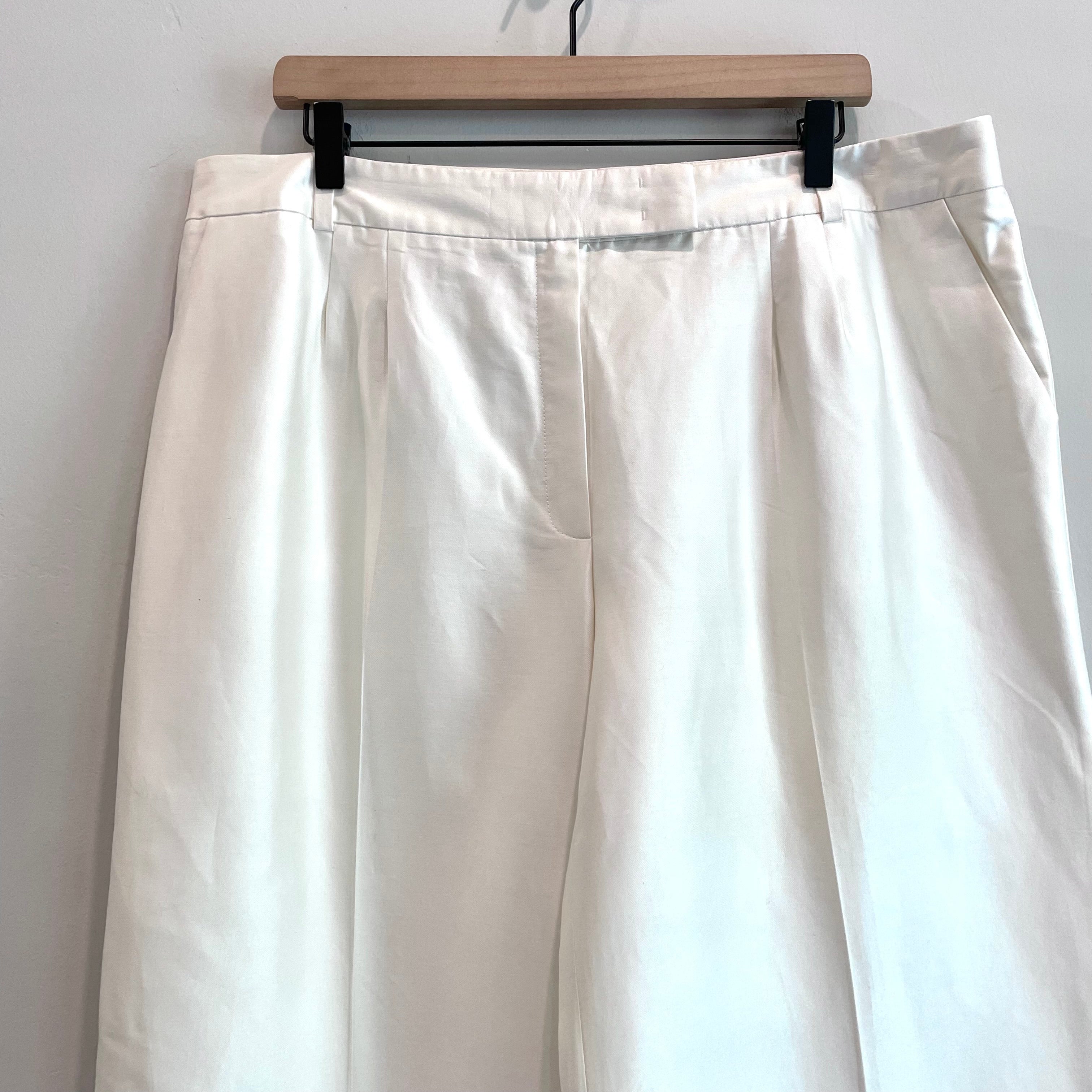 Satin Wide Leg Crop Pants