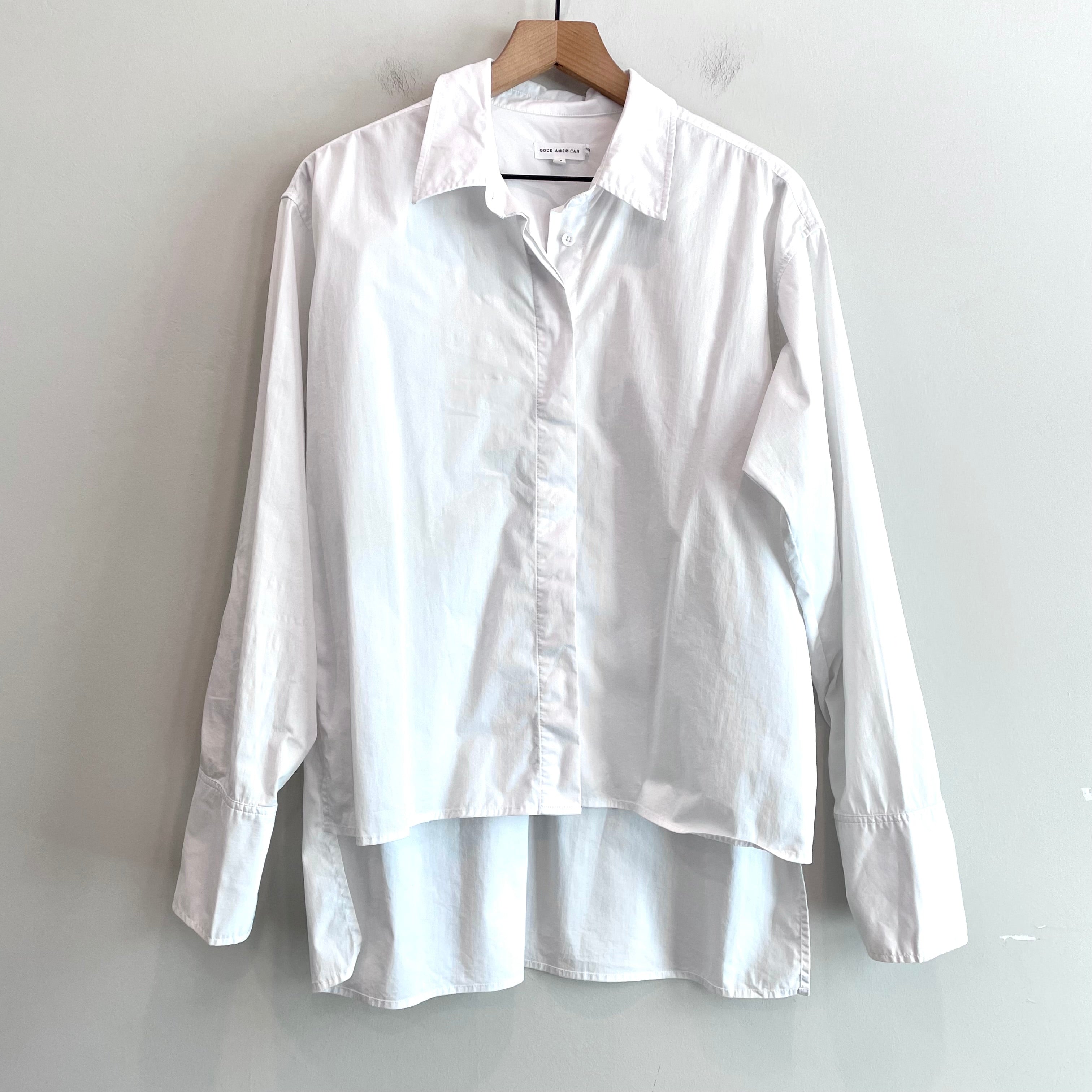 High Low Hem Button Down Shirt