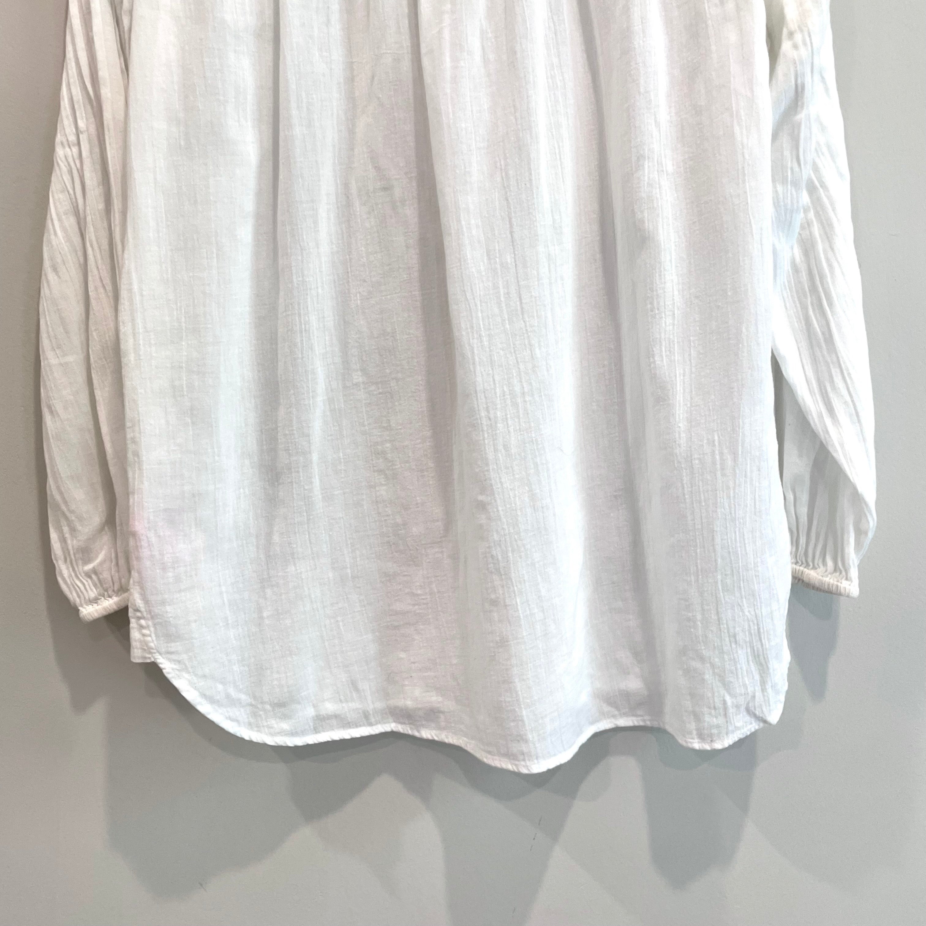 Pleated Long Sleeve Top