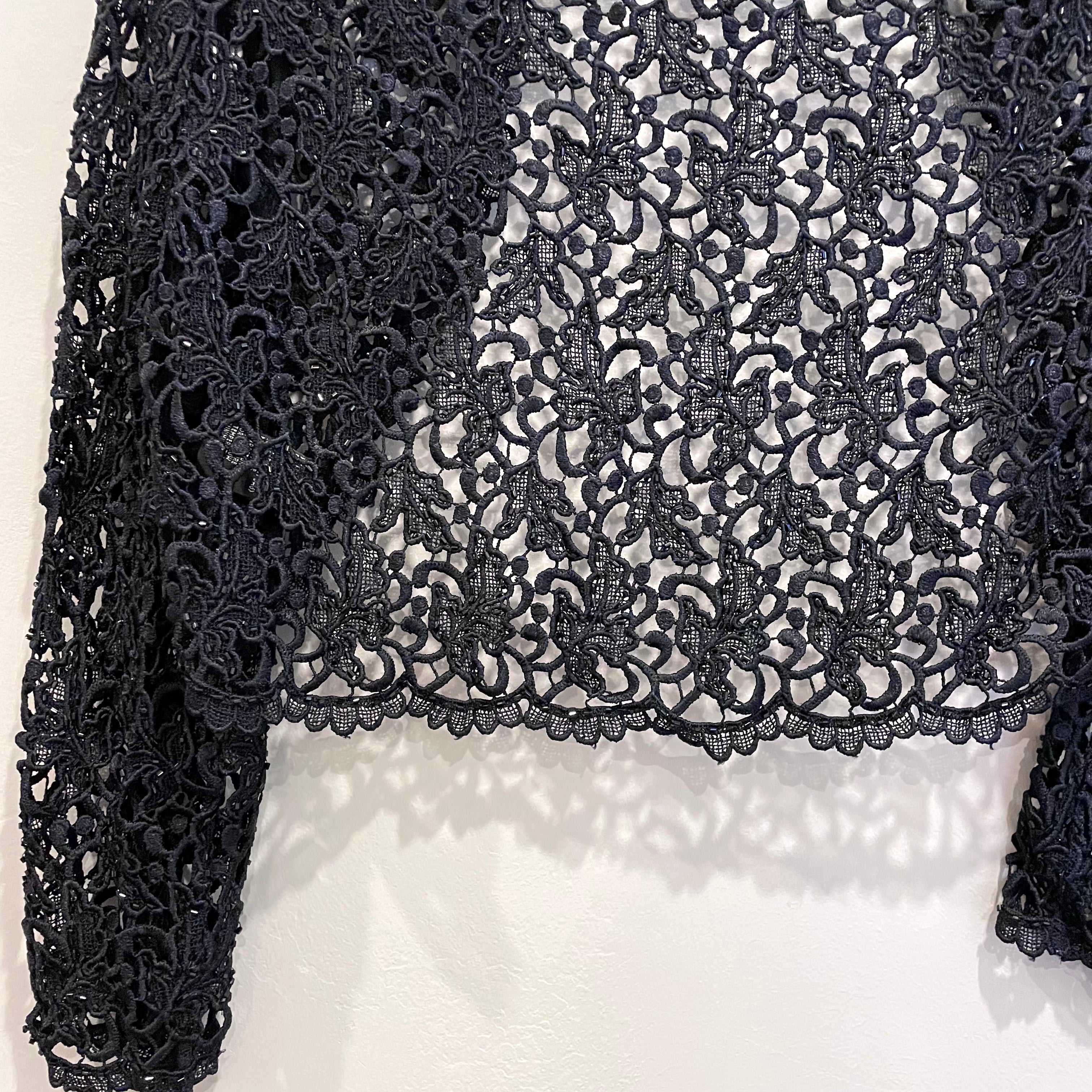 Lace Beaded Formal Cardigan