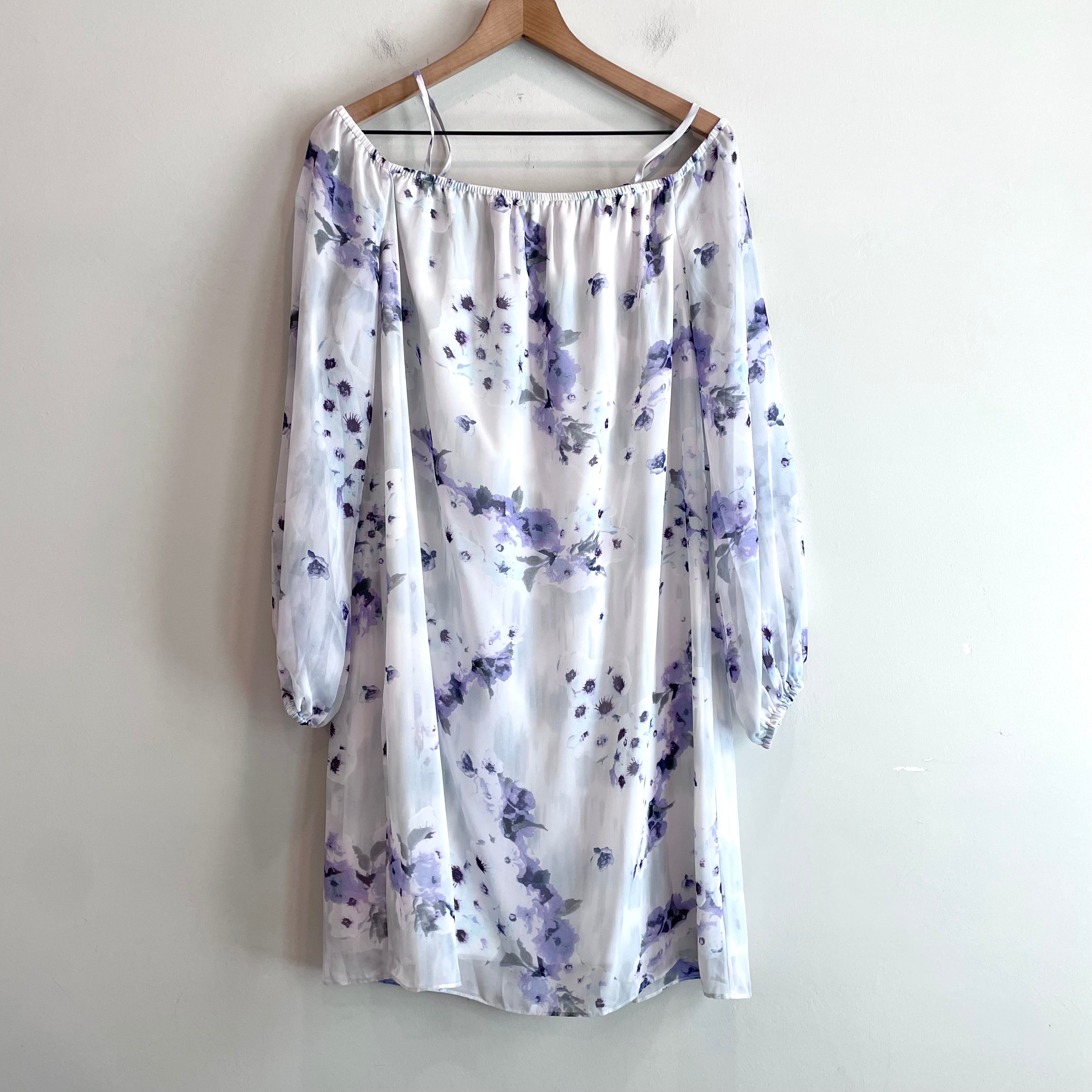 Floral Off Shoulder Shift Dress