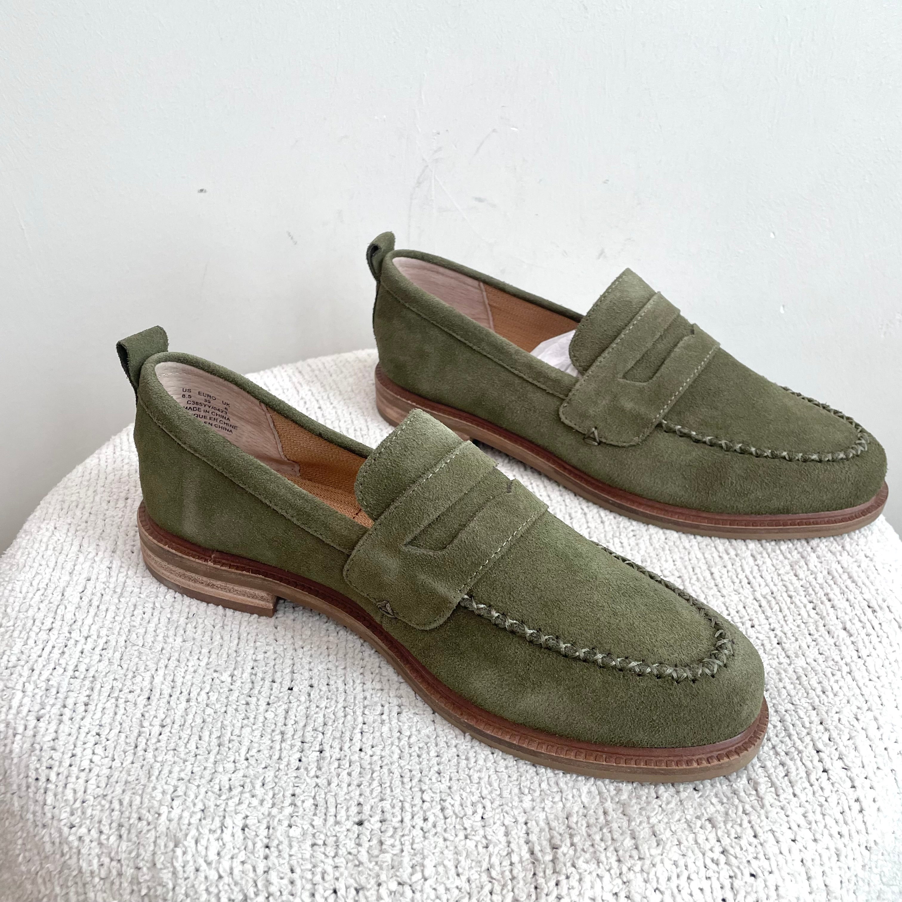 Suede Penny Loafers