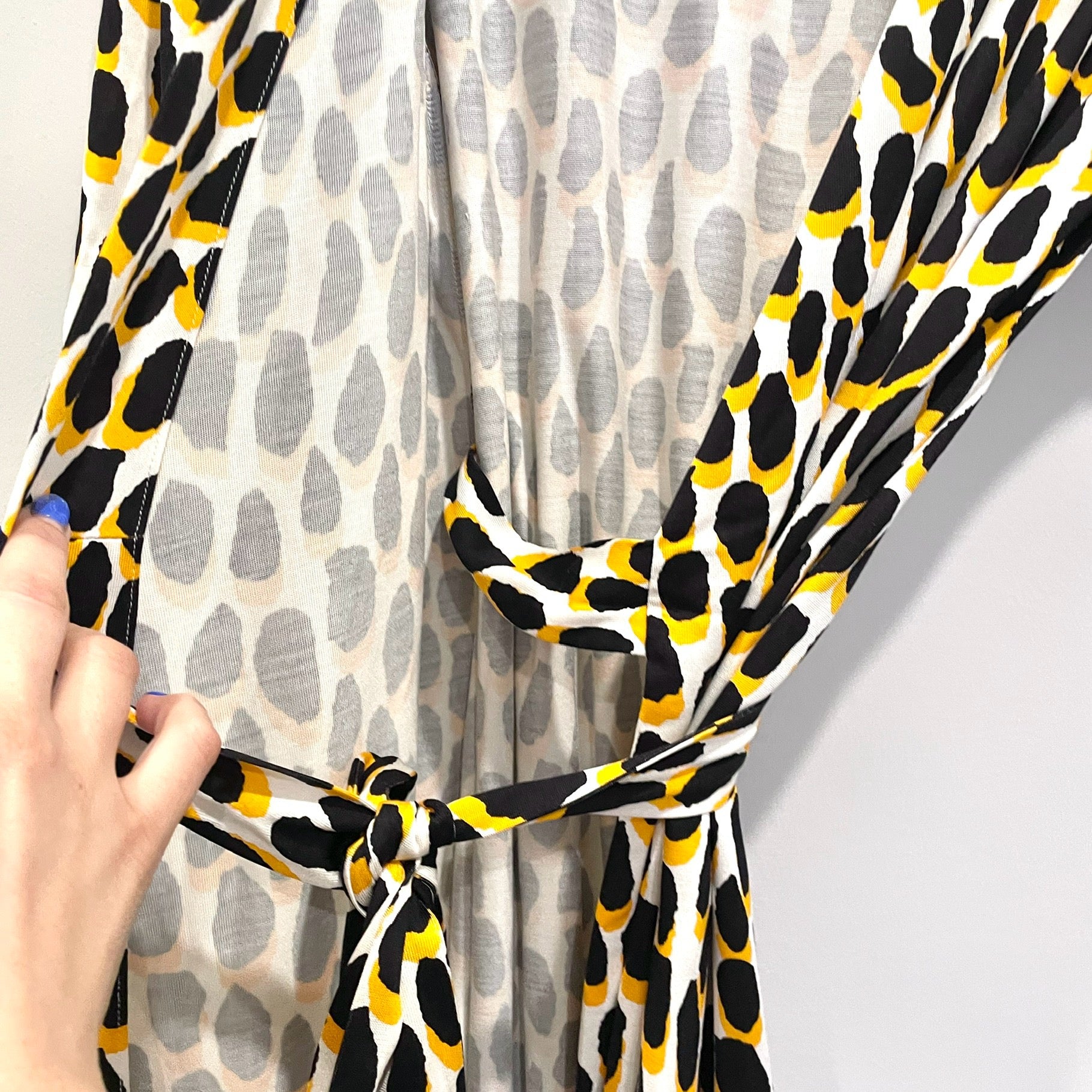 Animal Print Wrap Dress