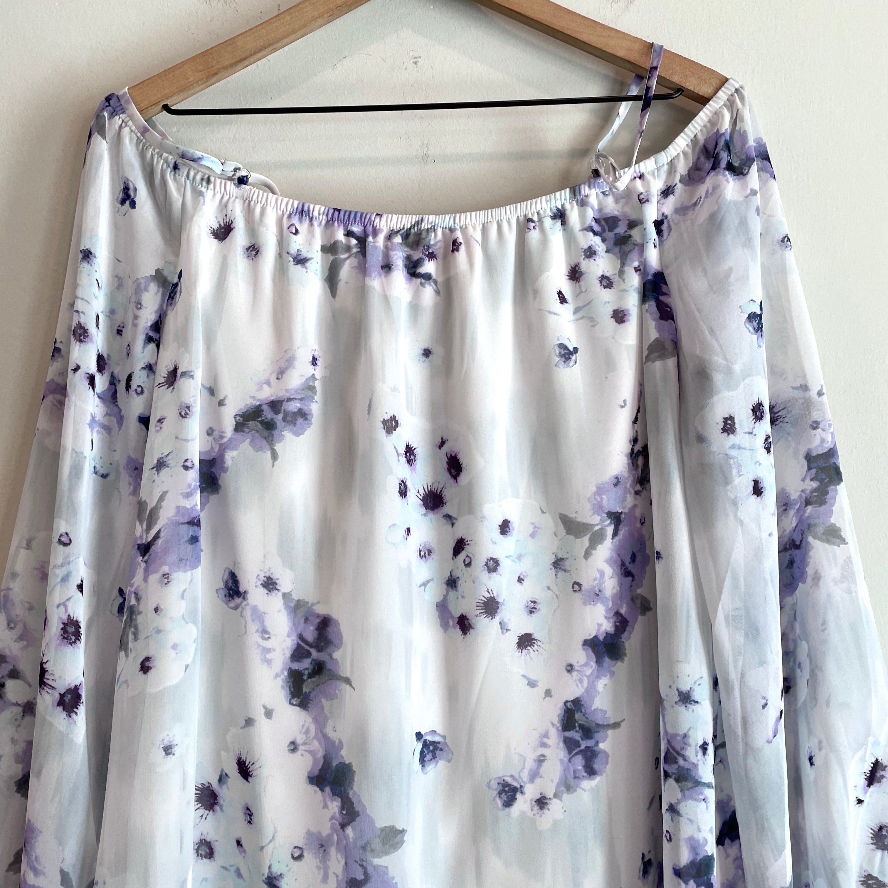 Floral Off Shoulder Shift Dress