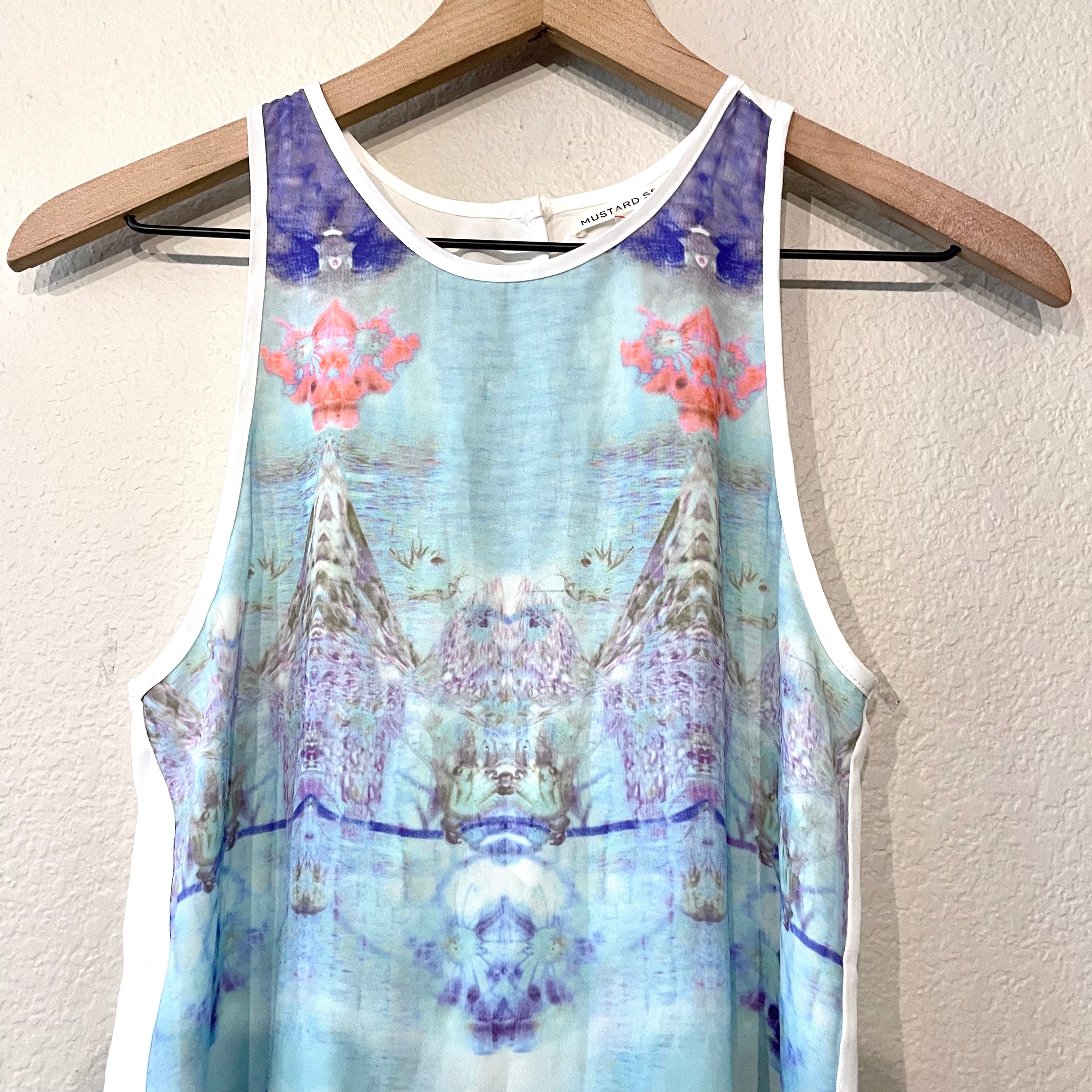 Abstract Sleeveless Top