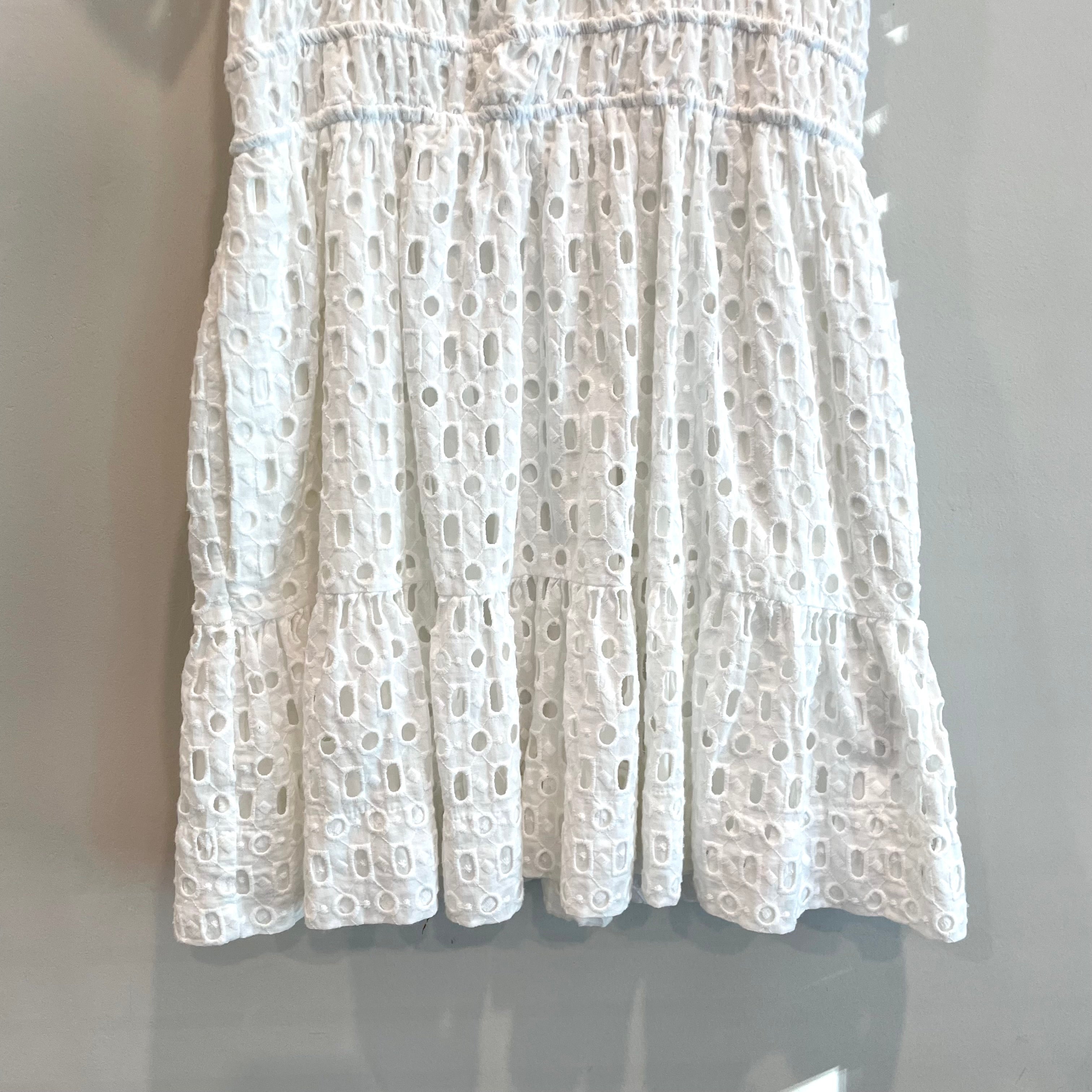 Short Sleeve Eyelet Dress