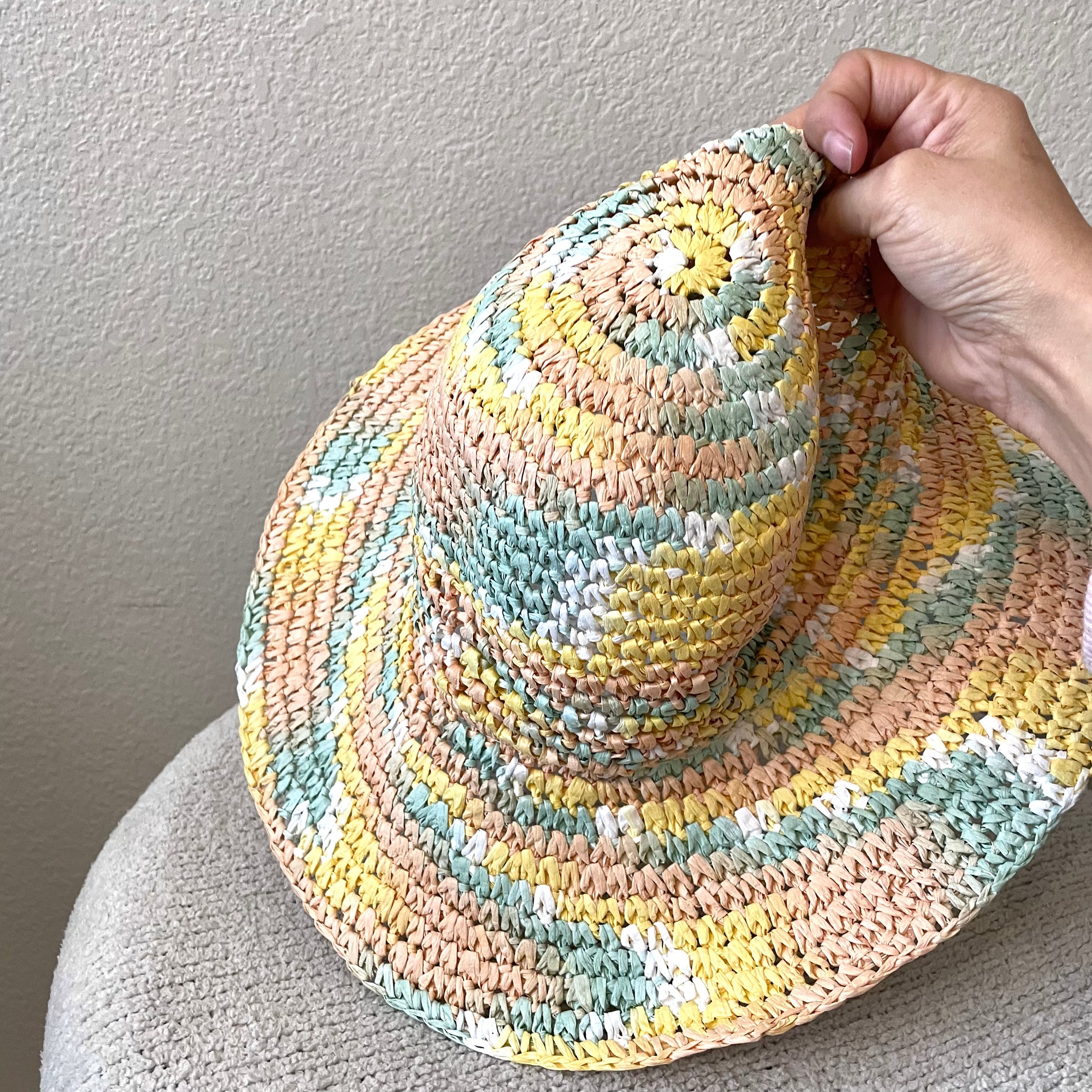 Raffia Pastel Hat