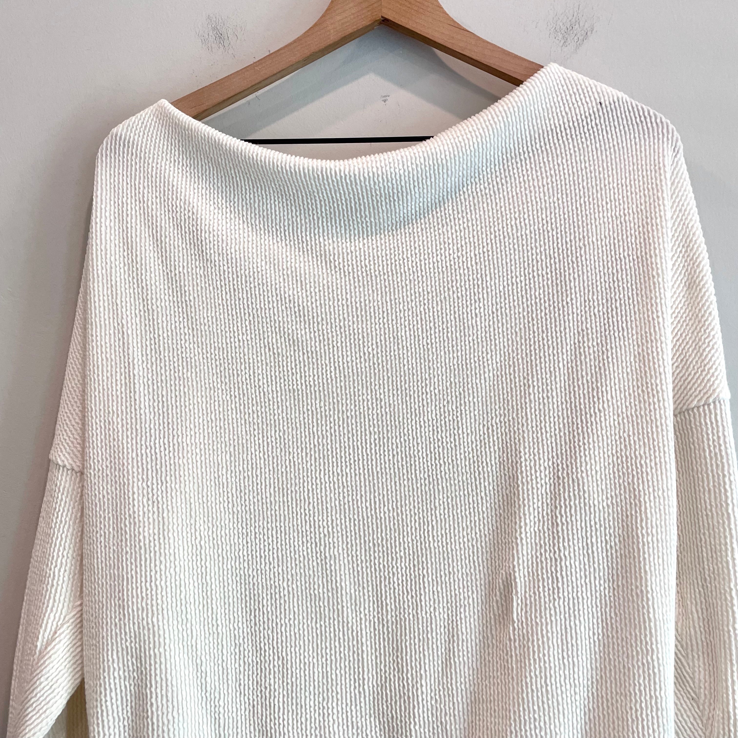 Textured Dolman Sleeve Top