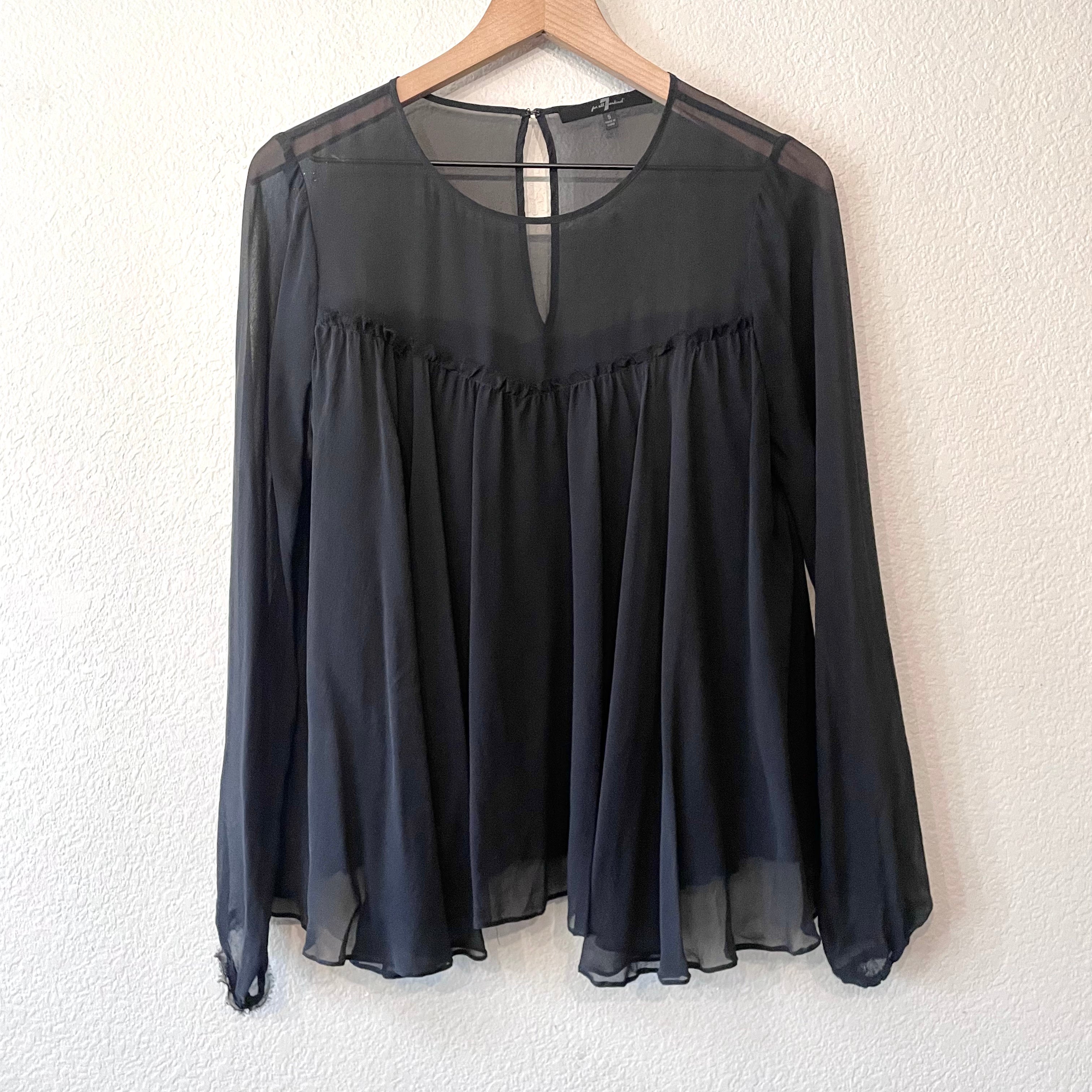 Silk Ruffle Blouse