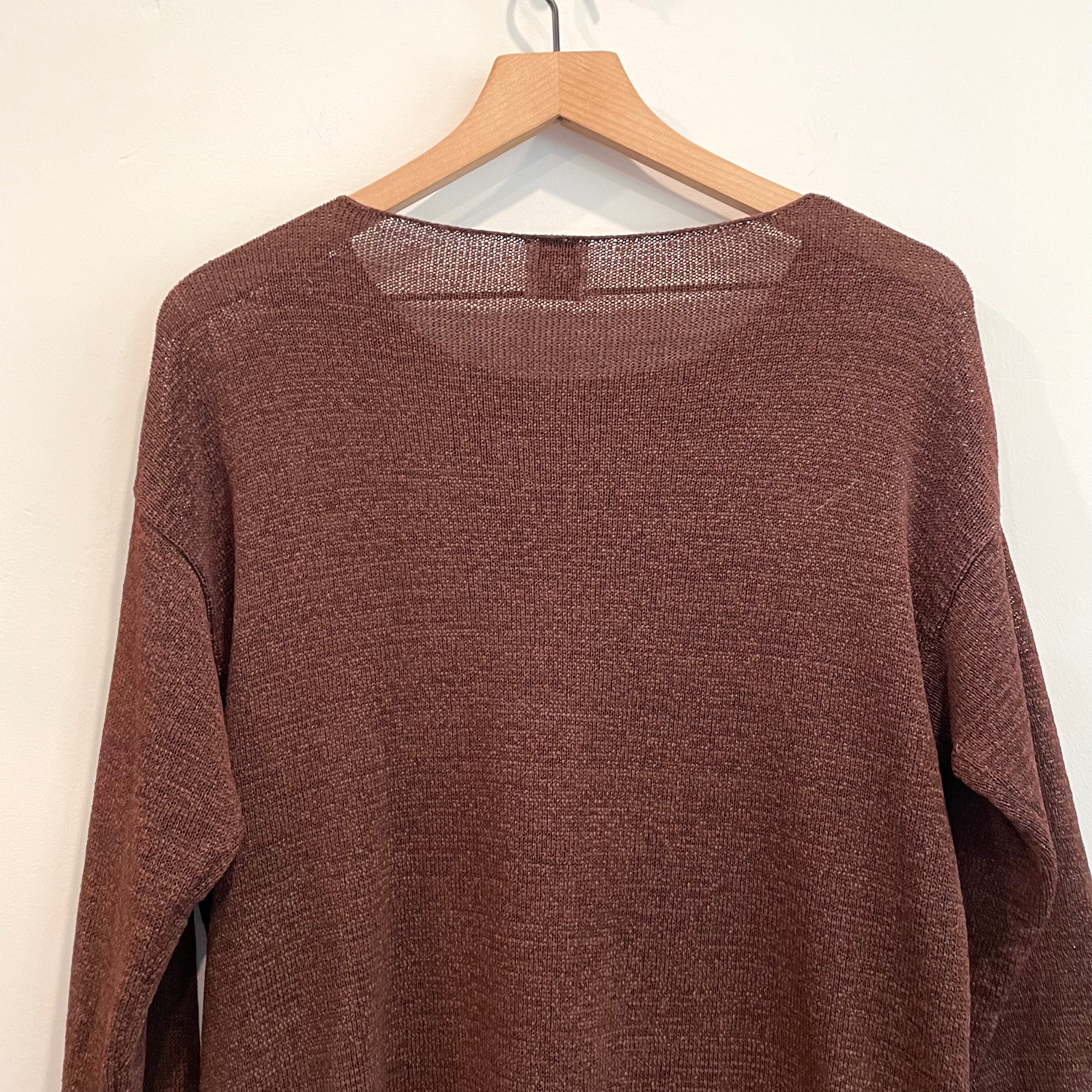 Open Knit Stretch Sweater