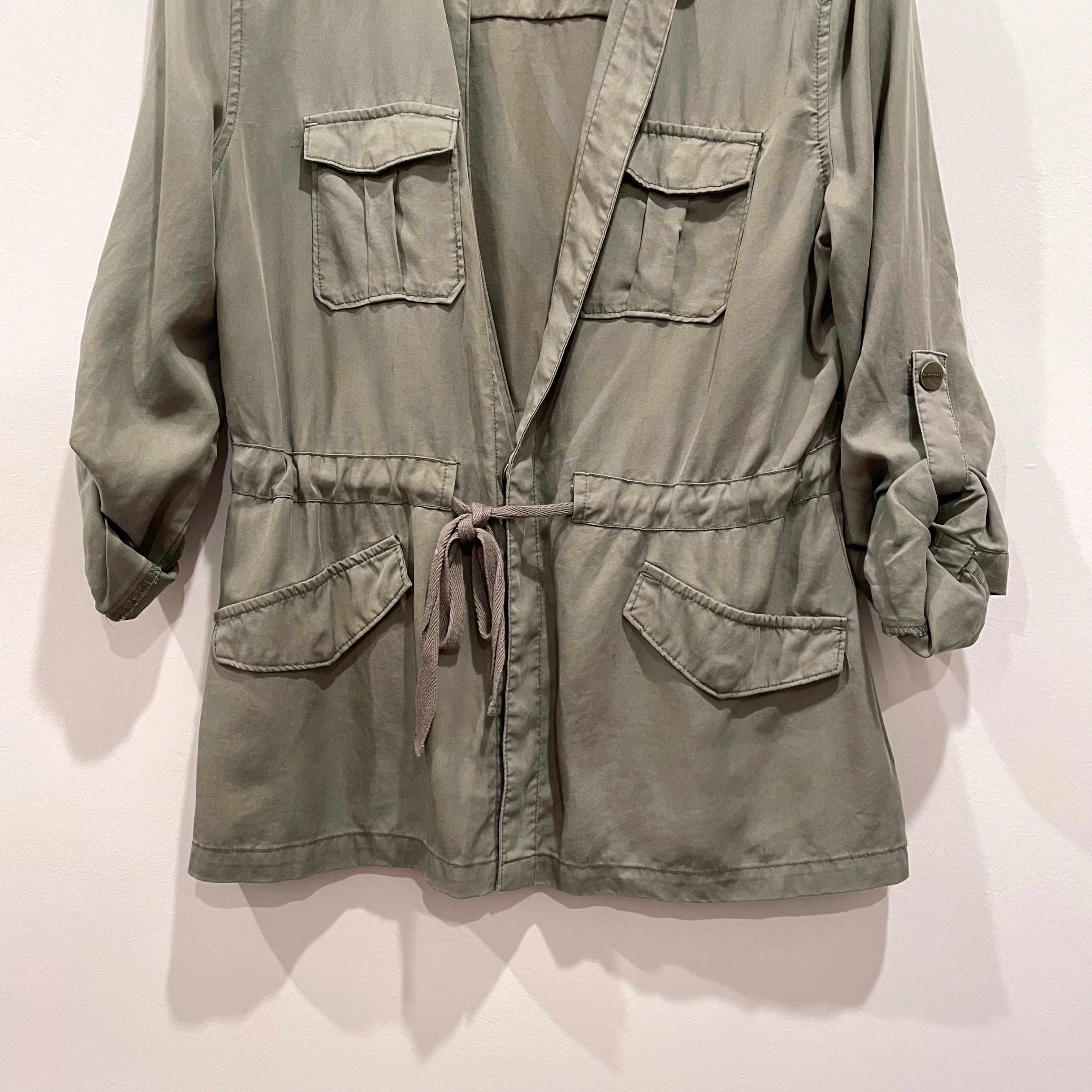 Utility Drawstring Waist Jacket