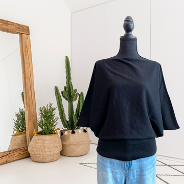 Merino Wool Batwing Sweater