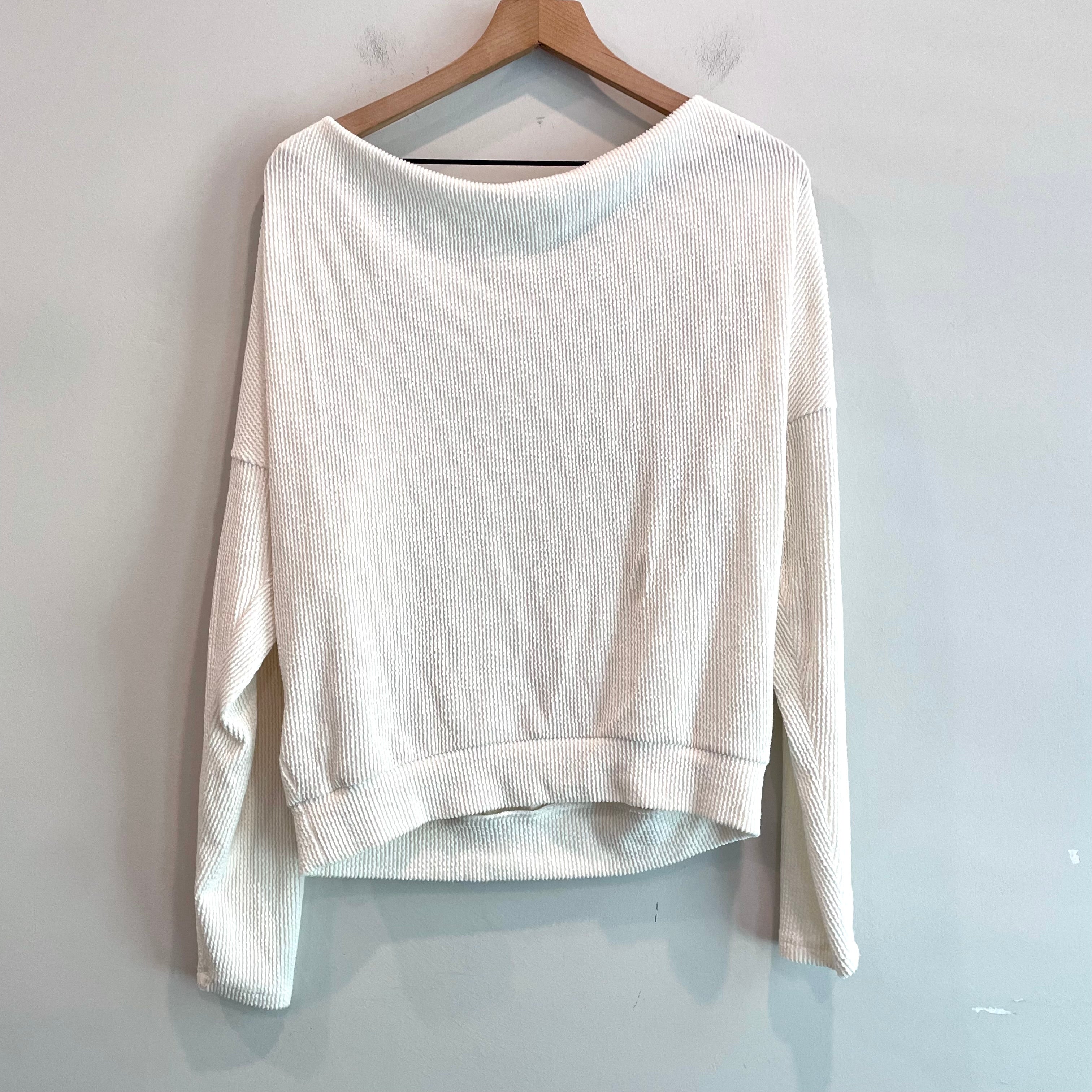 Textured Dolman Sleeve Top