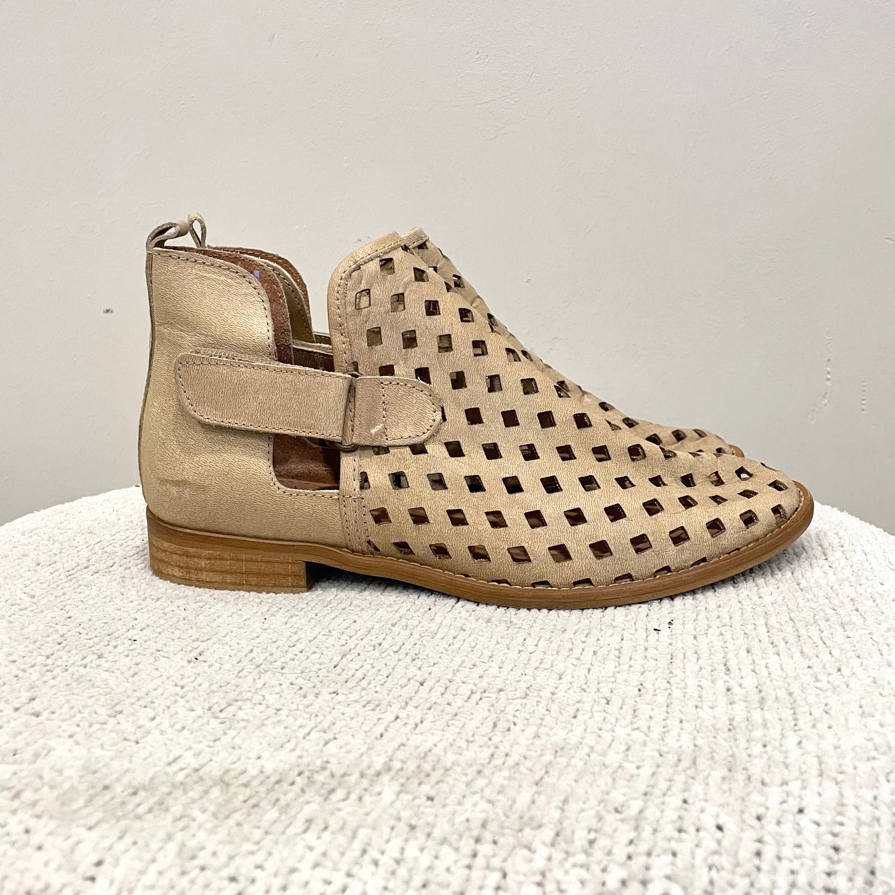 Laser Cut Leather Boots