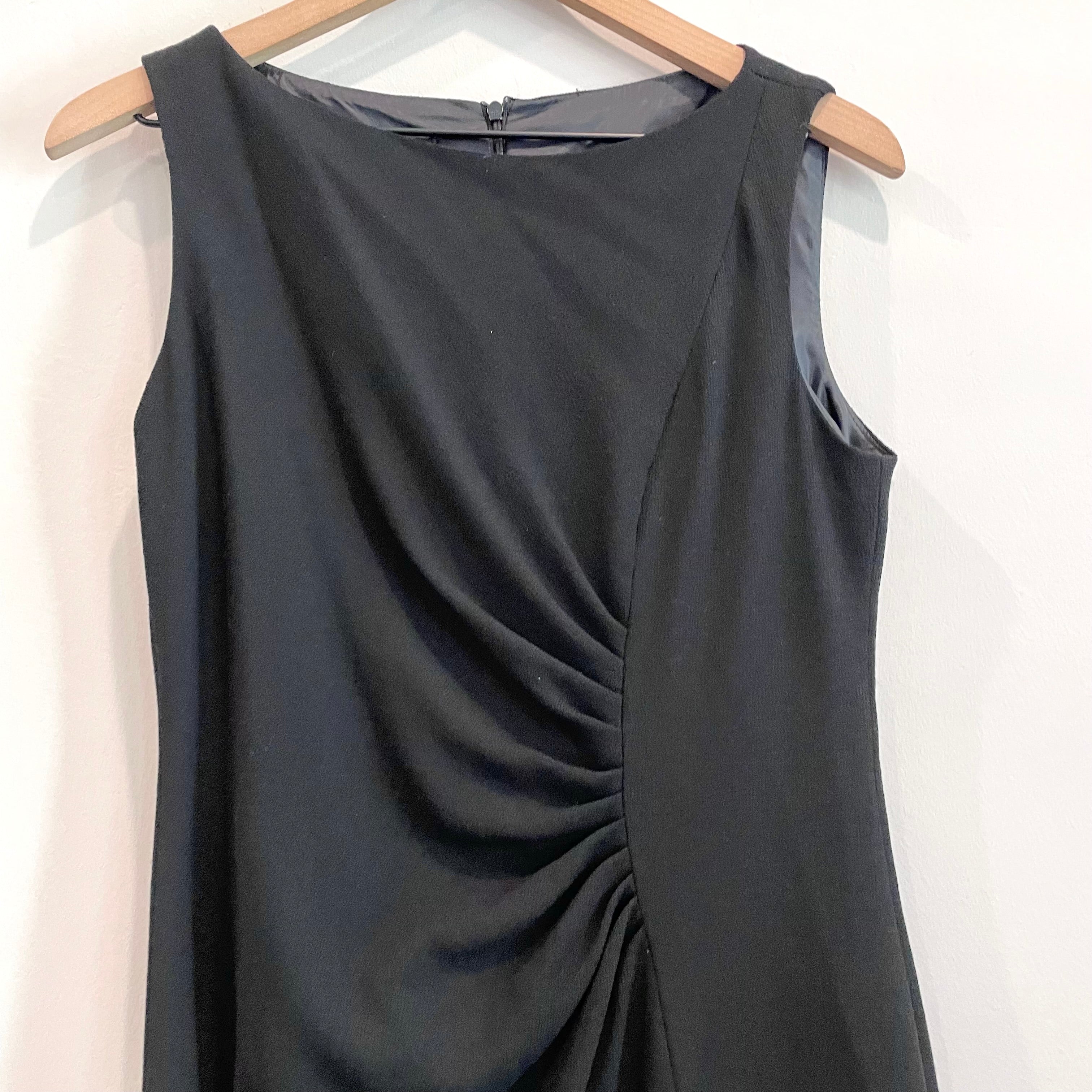 Side Pleat Sleeveless Sheath Dress