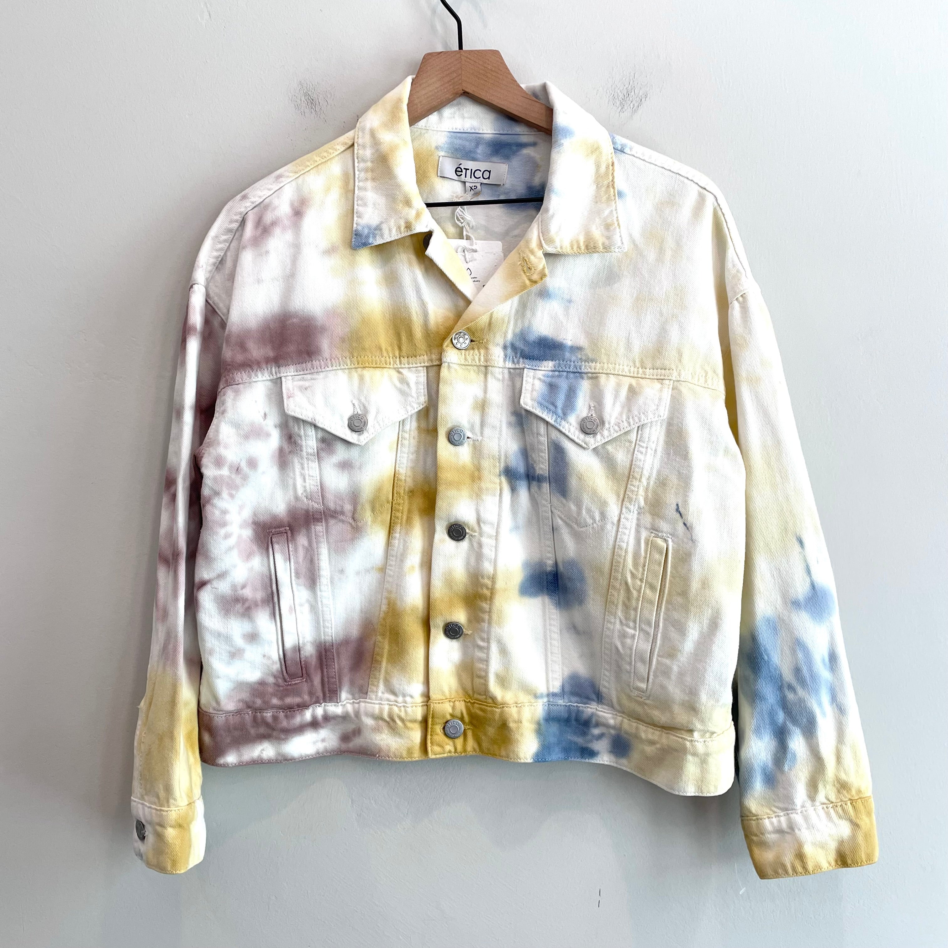 Tie Dye Denim Jean Jacket