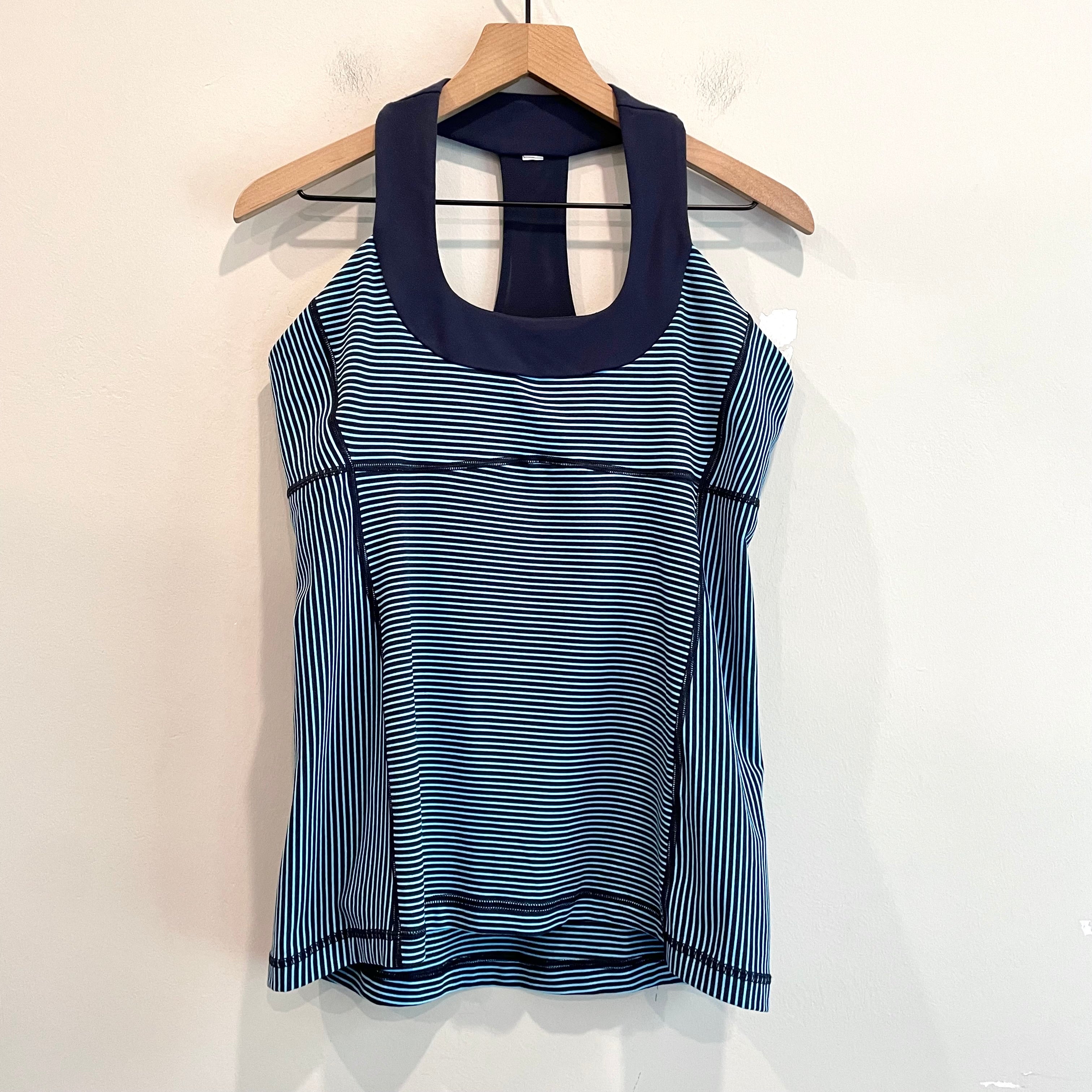 Striped Scoop Neck Tank Top