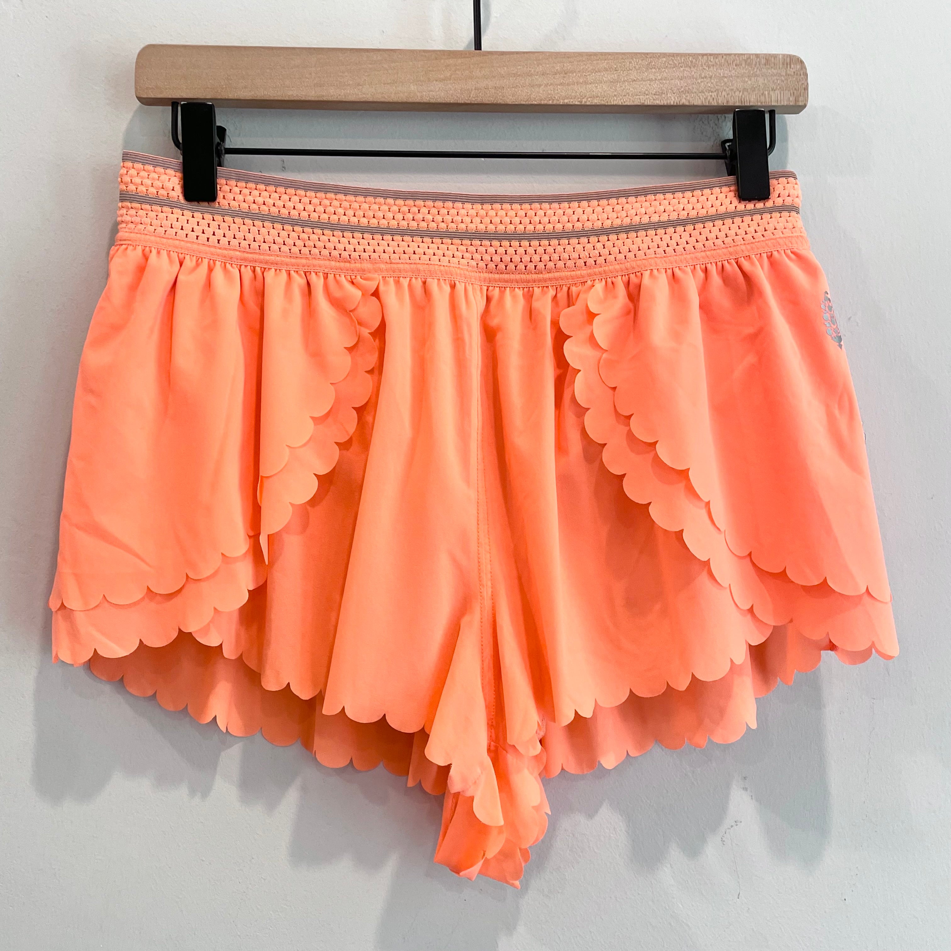 Scalloped Hem Shorts