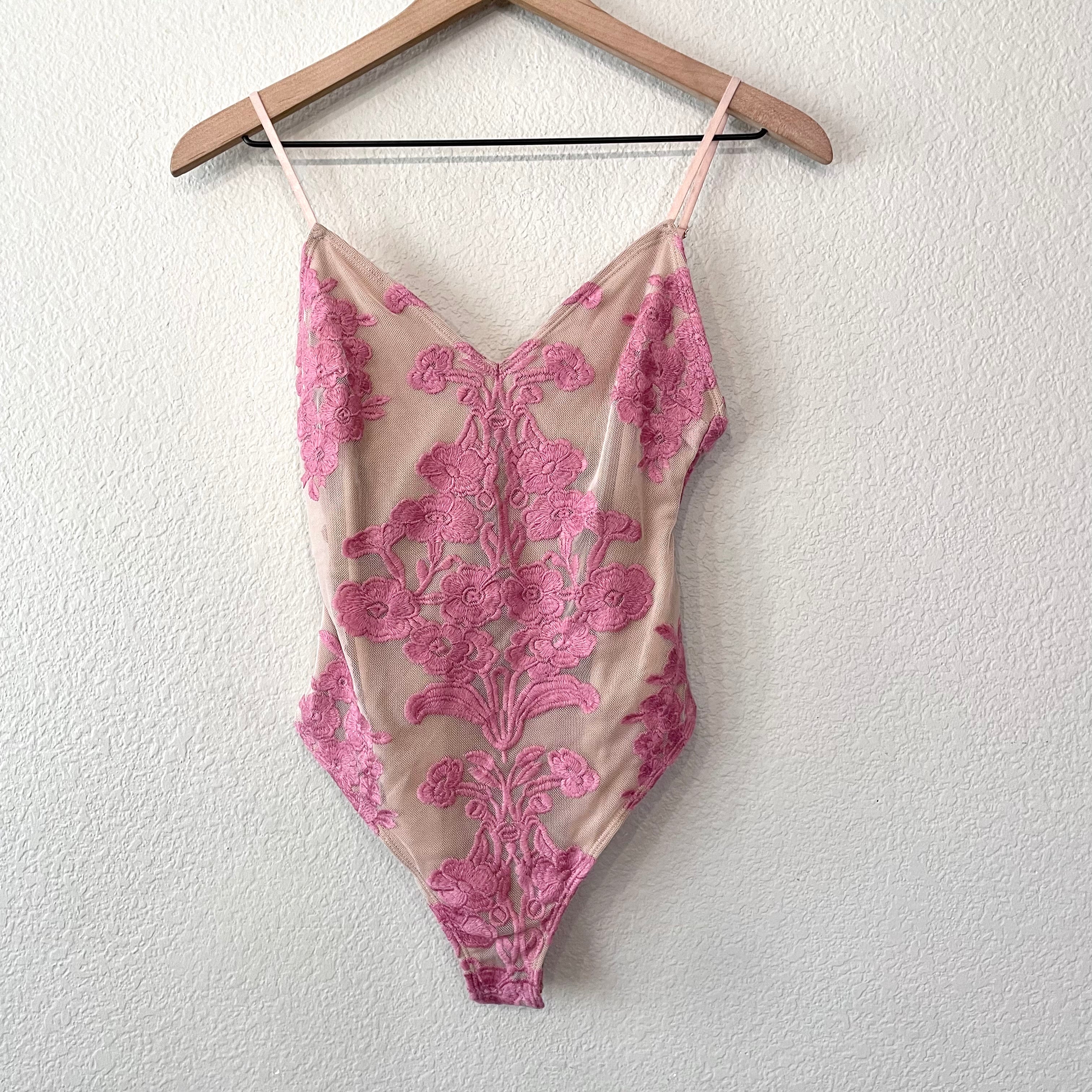 Floral Embroidered Bodysuit