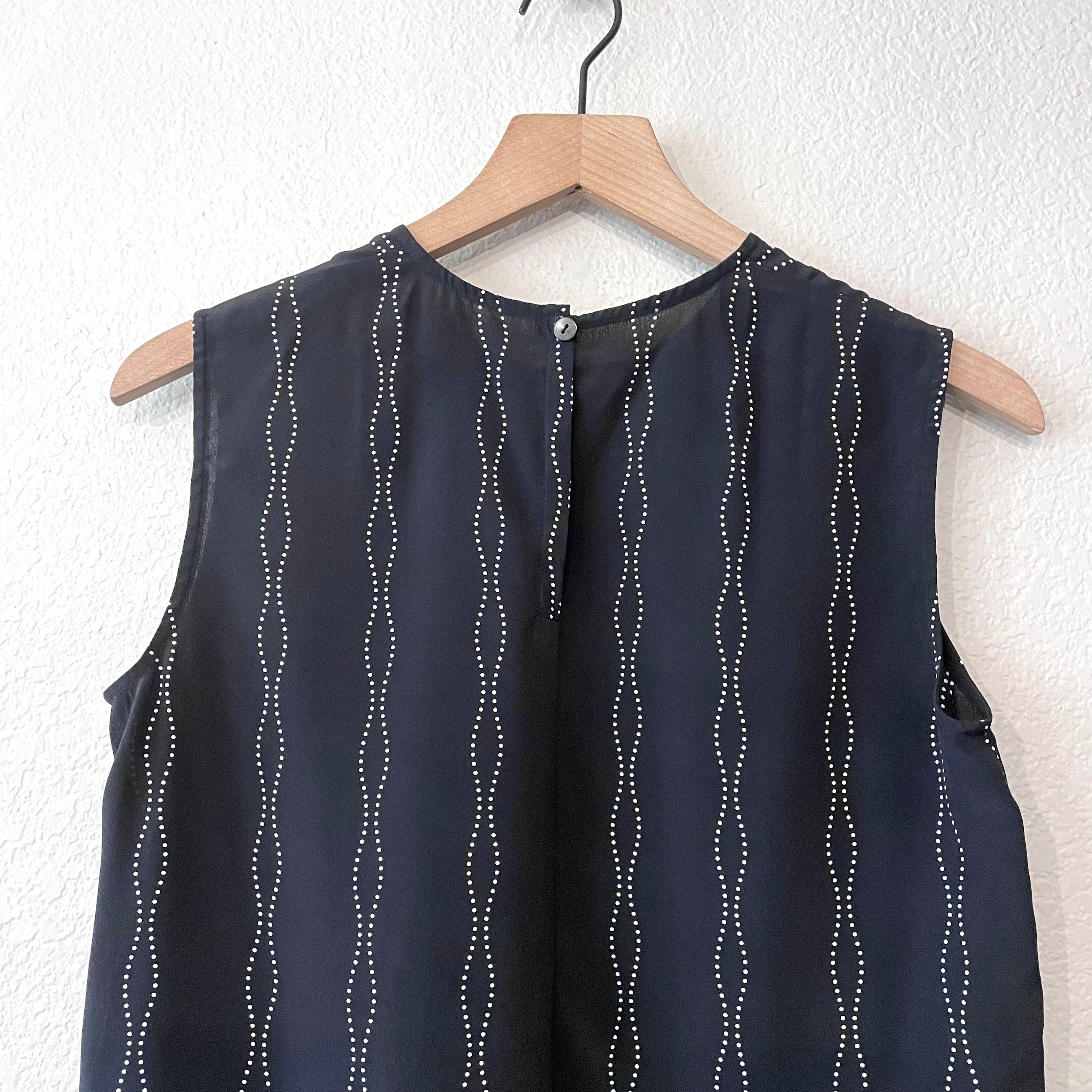 Geometric Silk Blouse