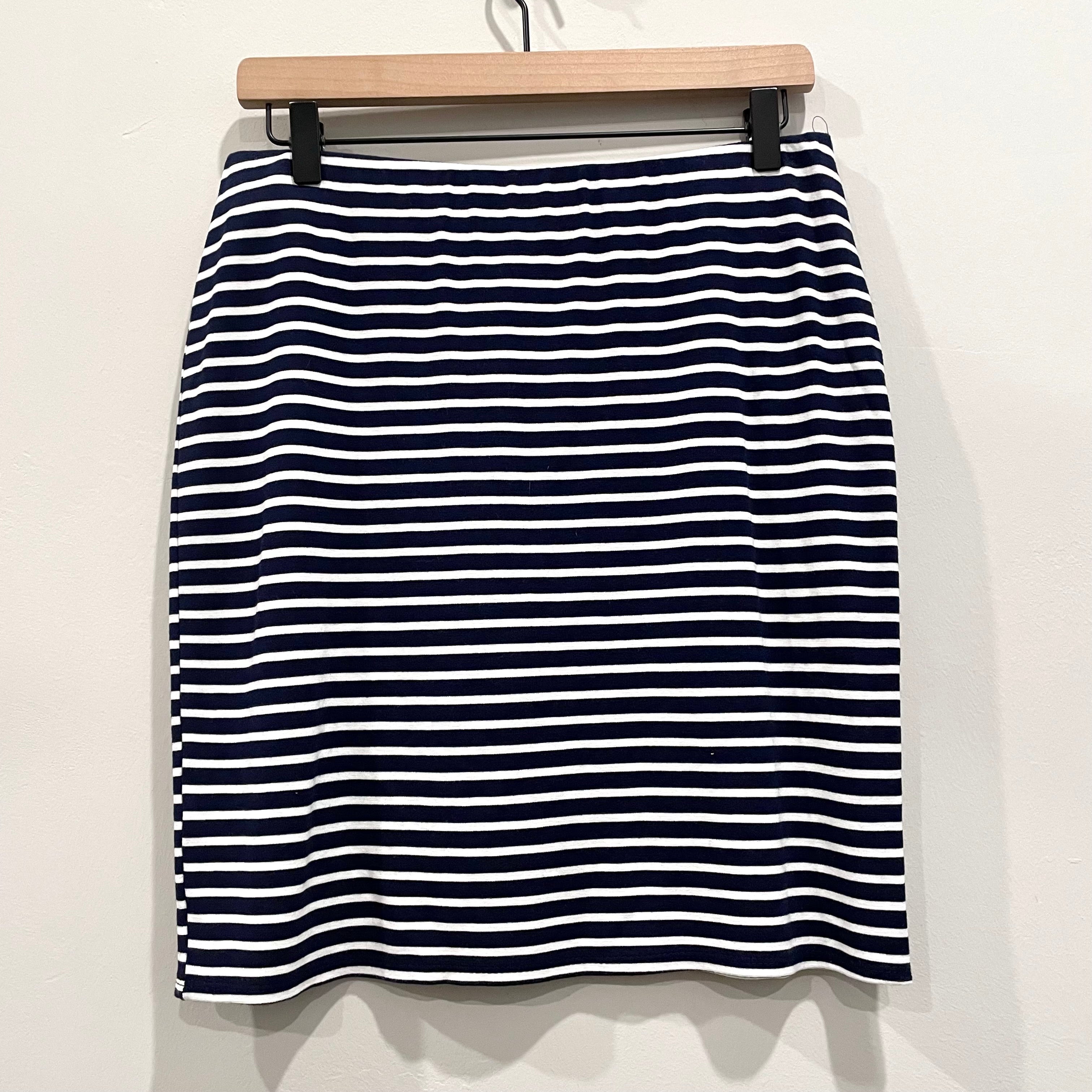 Striped Pull On Skirt