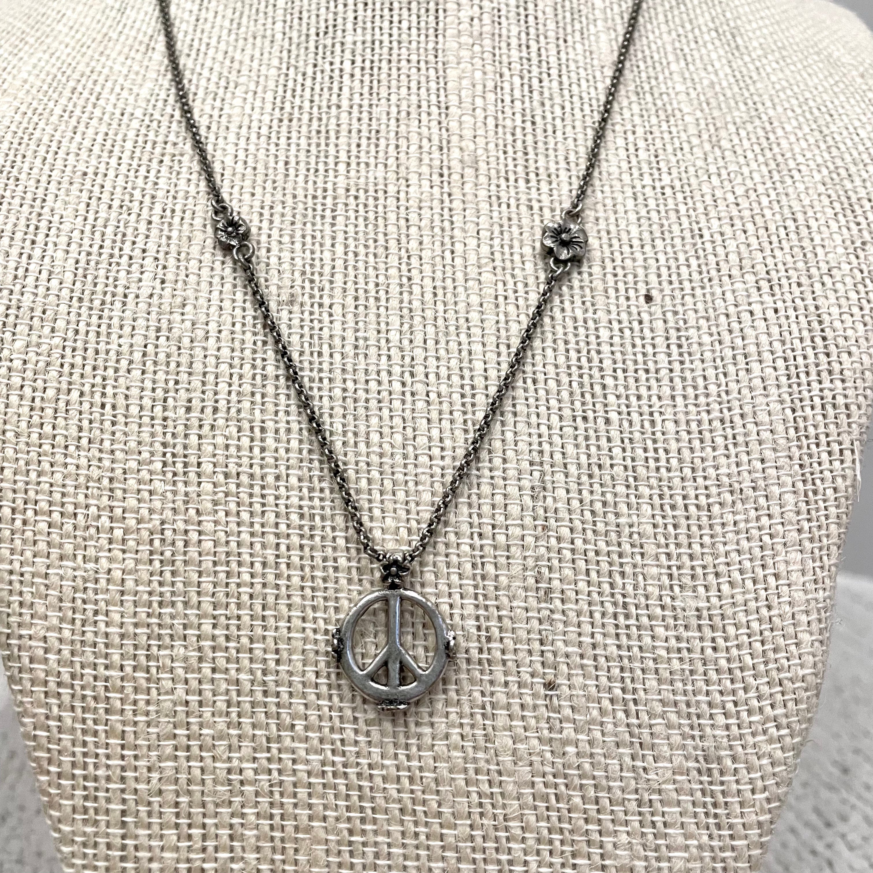 Peace Sign Necklace