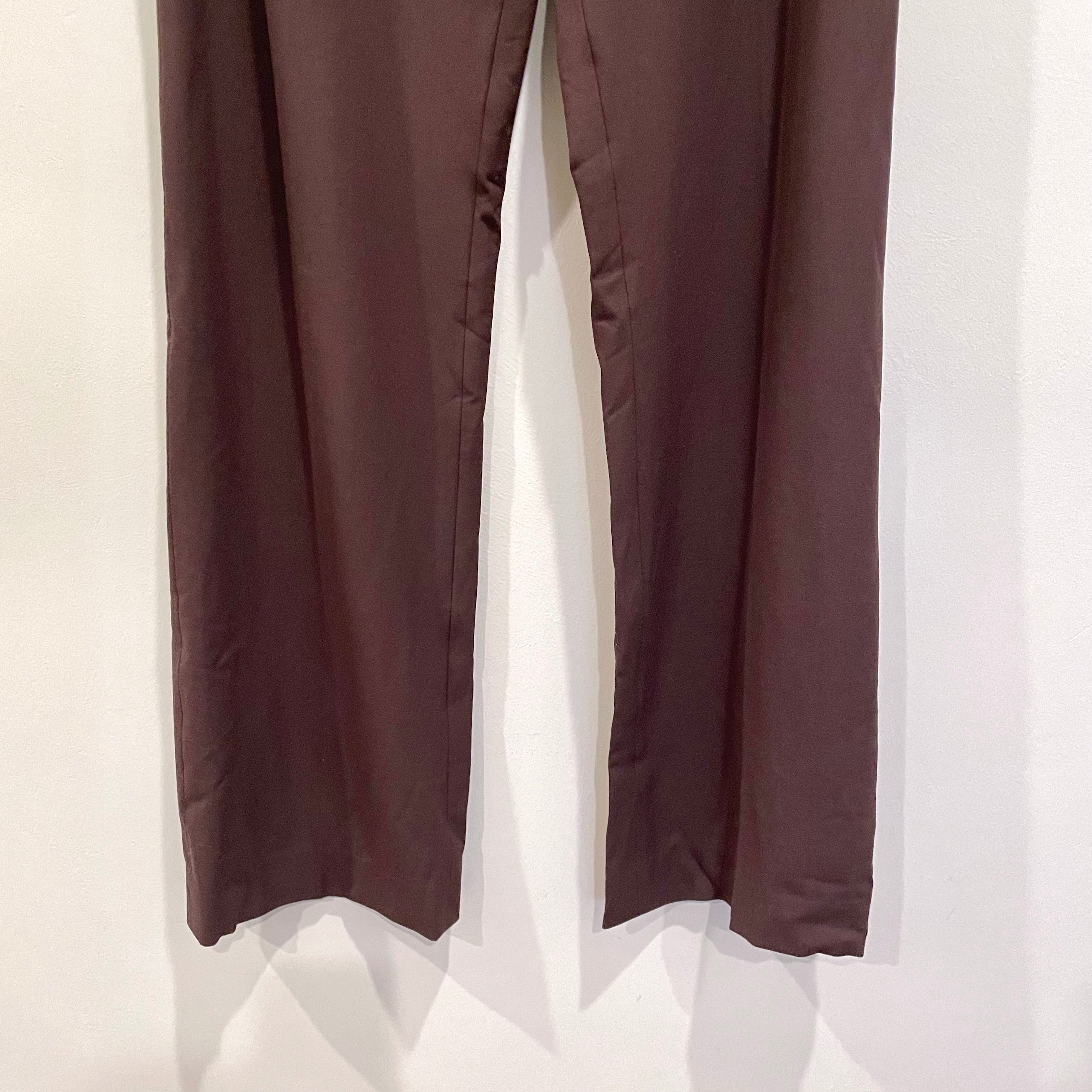 Wool Blend Straight Leg Dress Pants