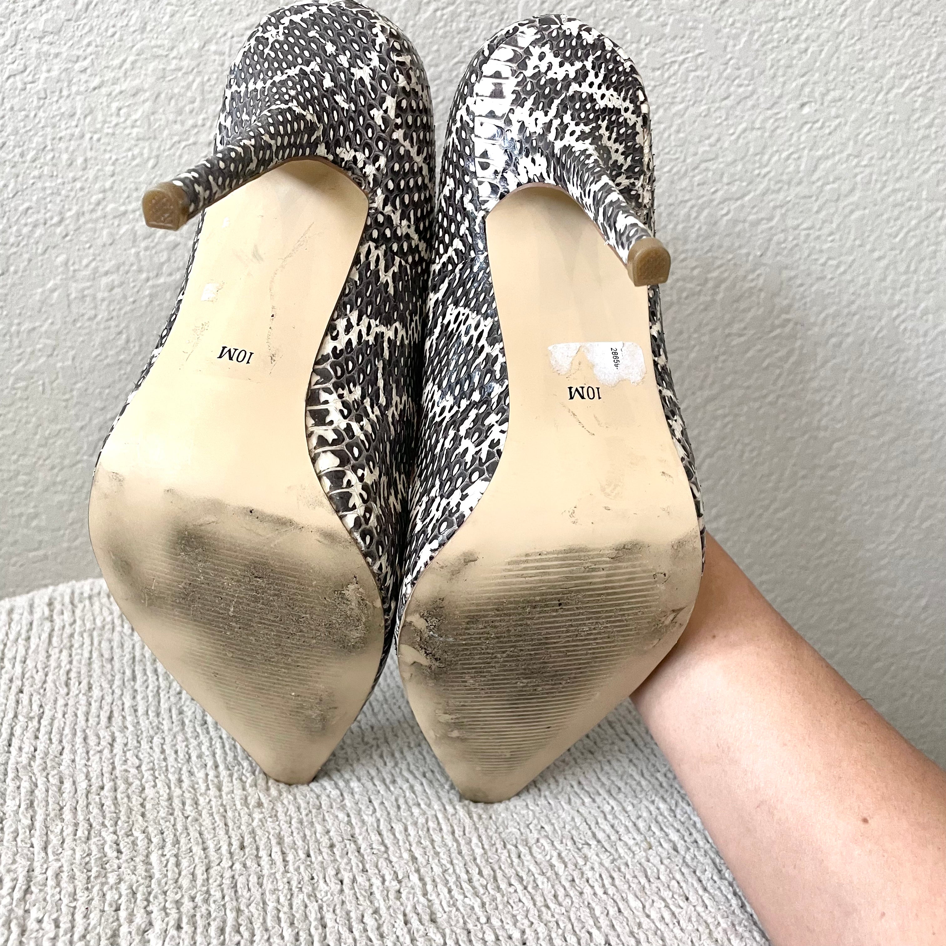 Snakeskin Pumps