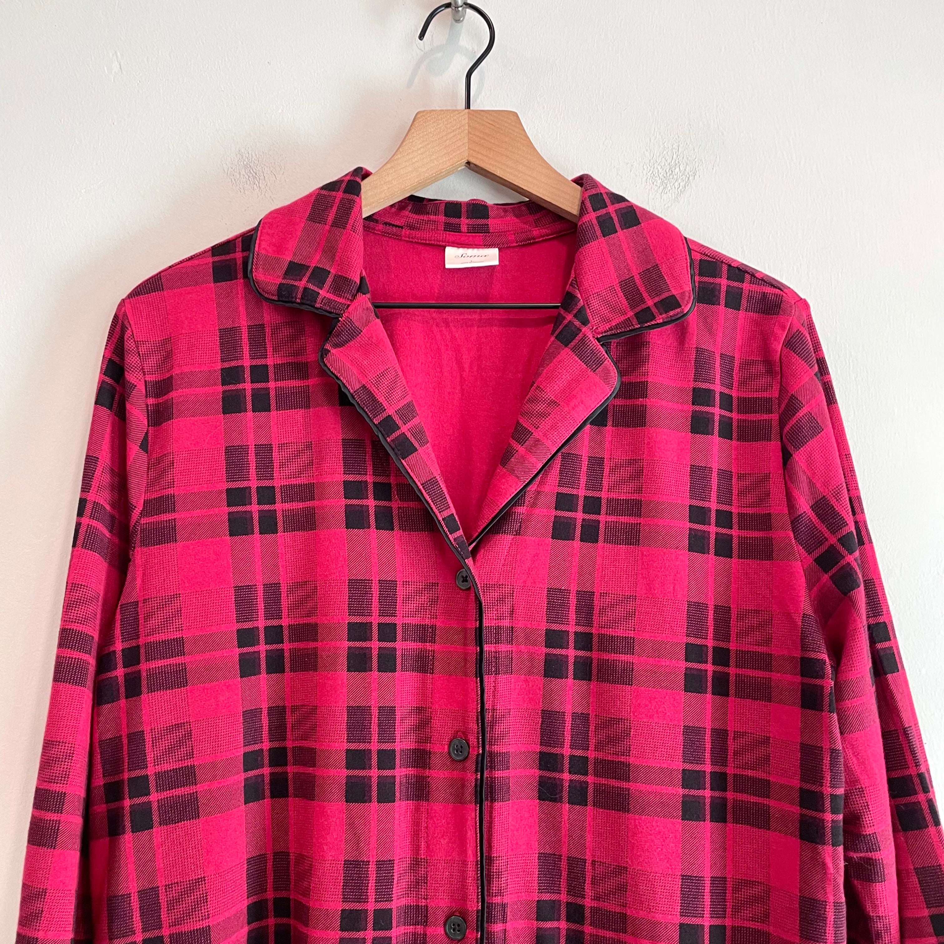 Plaid Button Down Sleep Shirt