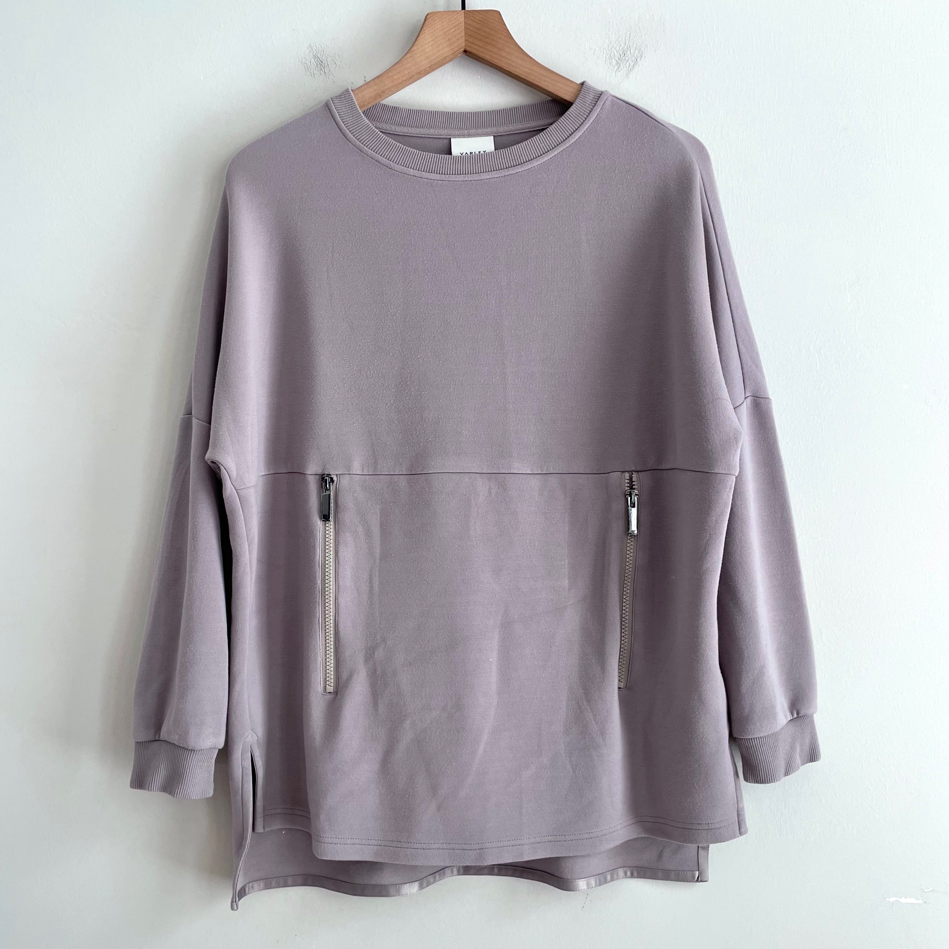 Zip Pocket Oversized Sweatshirt