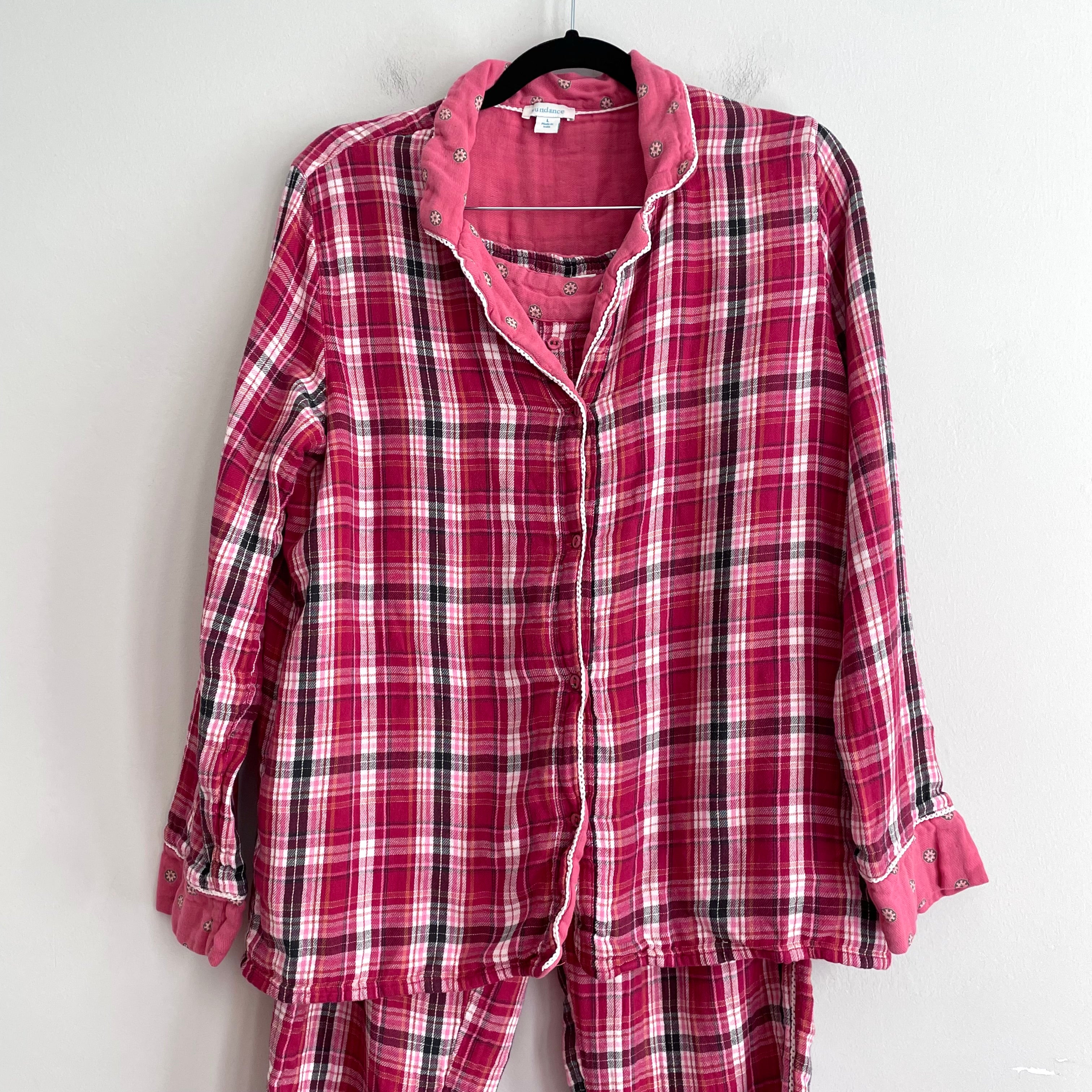 Plaid Flannel Pajama Set