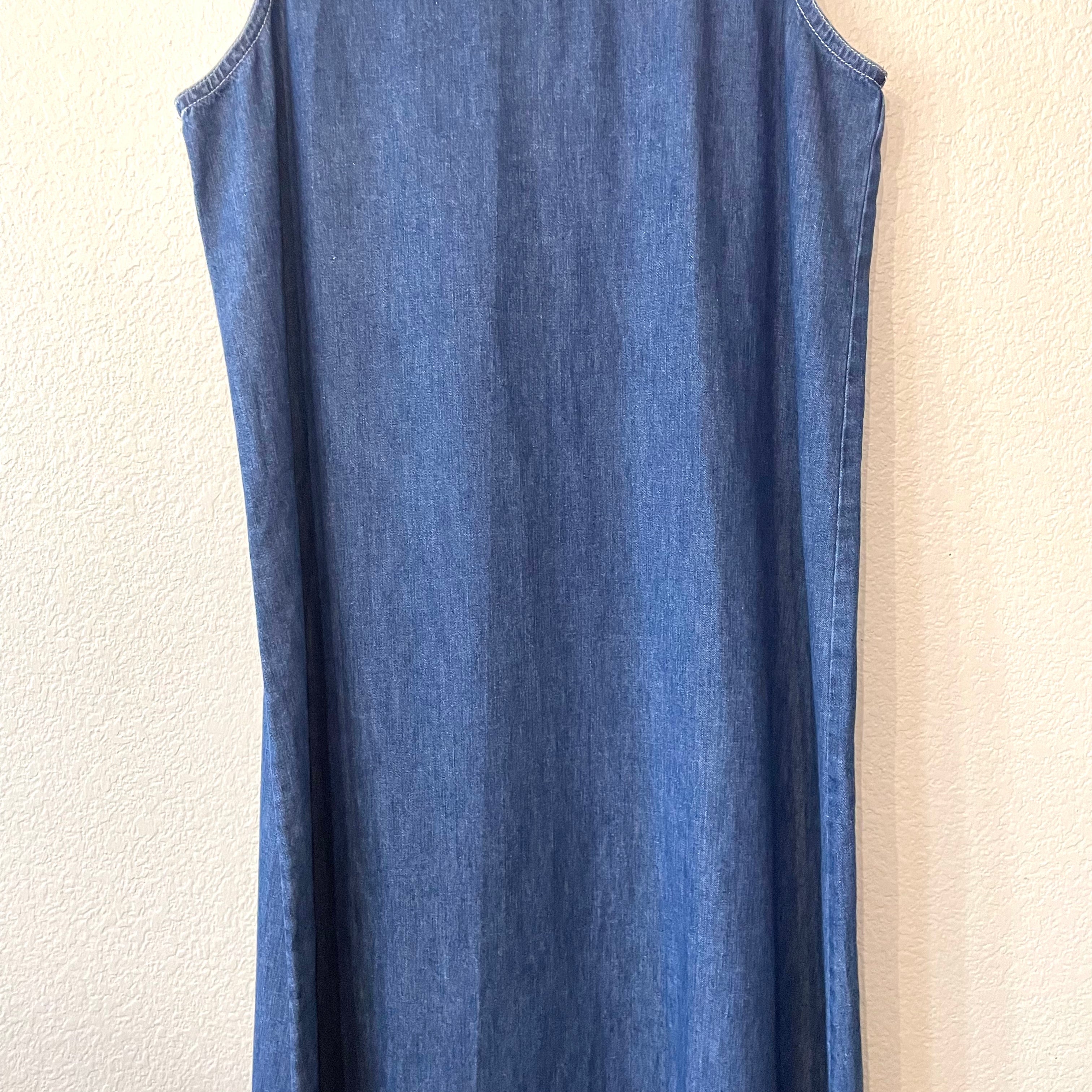 Chambray Denim Maxi Dress