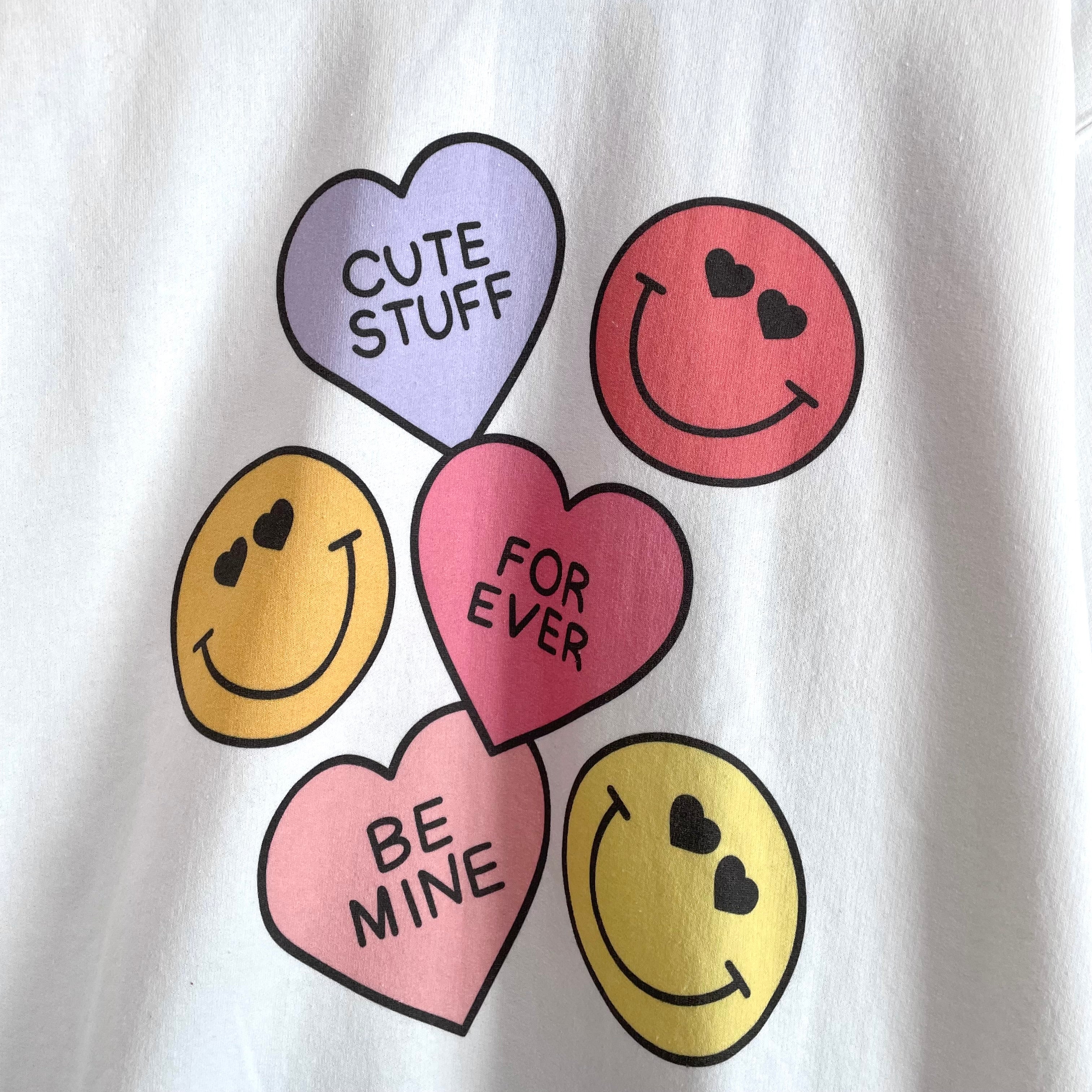 Smiley Valentine Hearts Sweatshirt