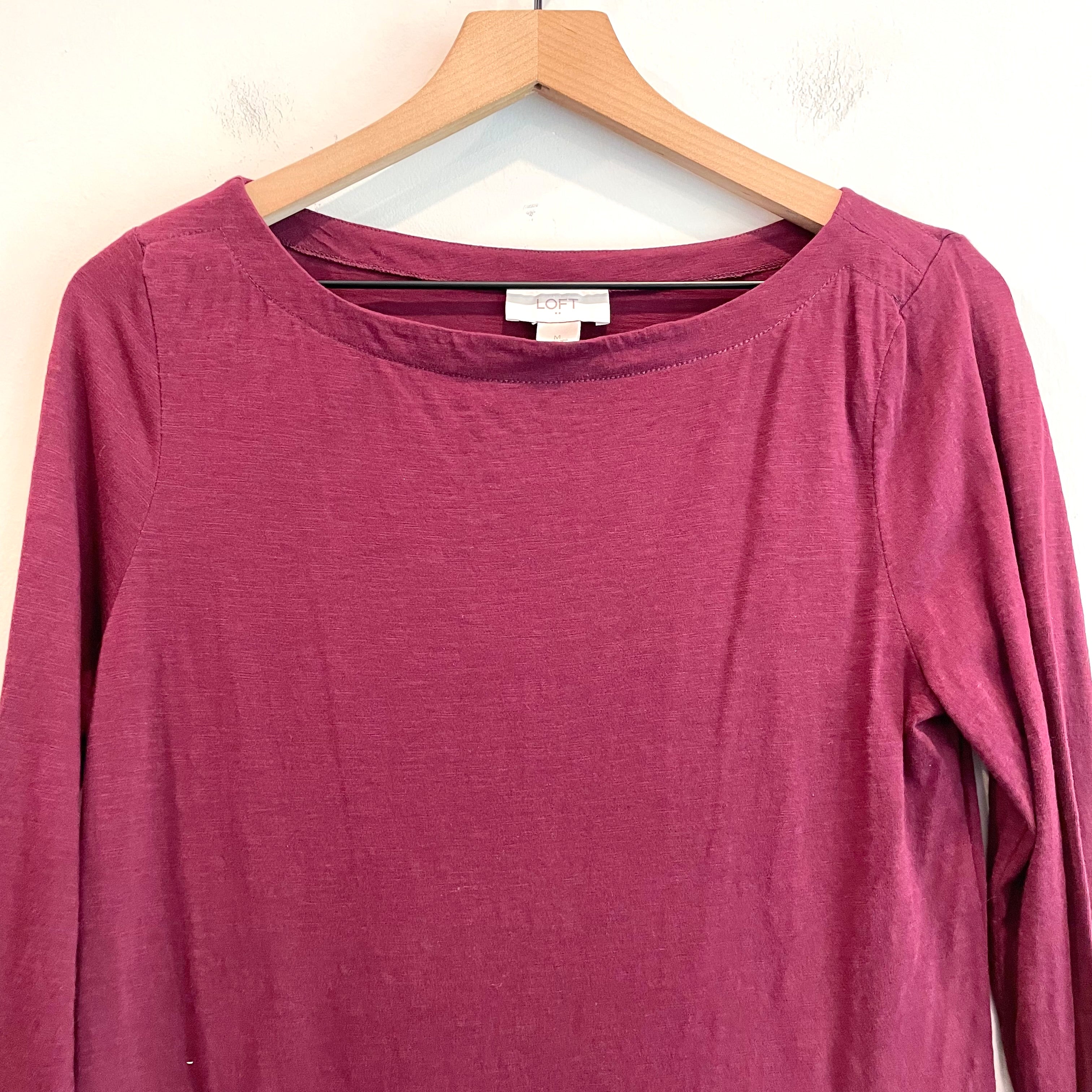 Long Sleeve Wide Neck Top