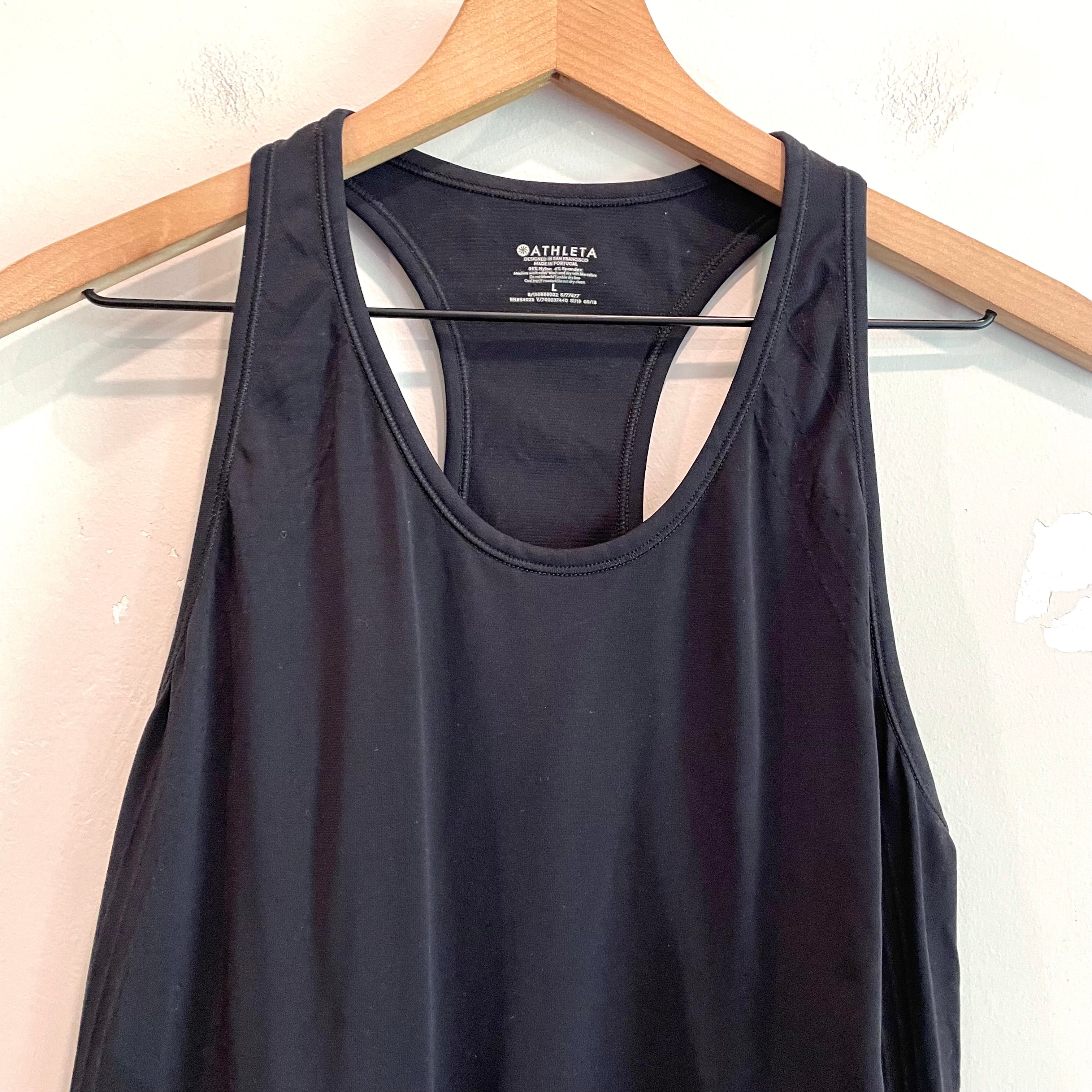 Ruched Nylon Stretch Tank Top