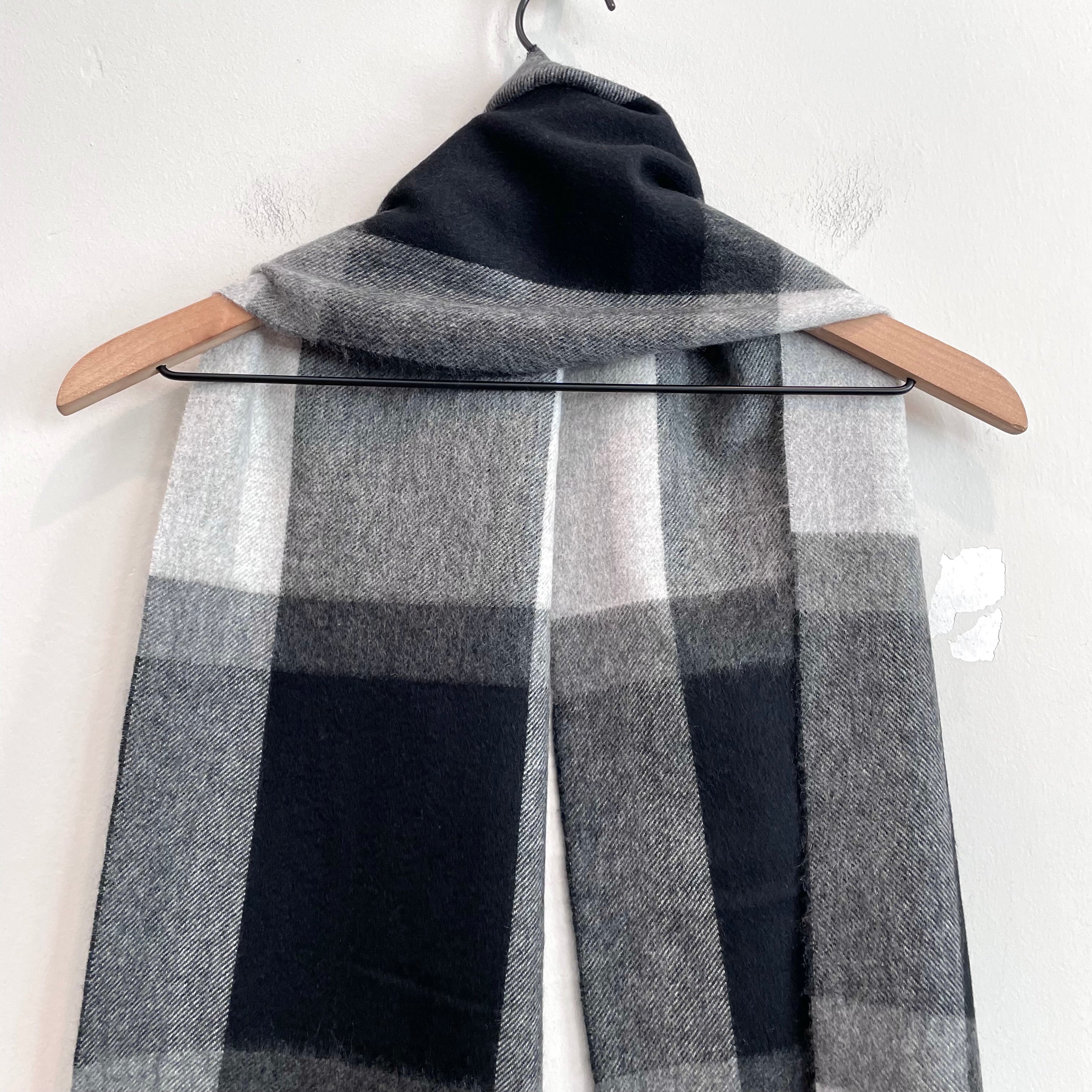 Plaid Cashmere Scarf