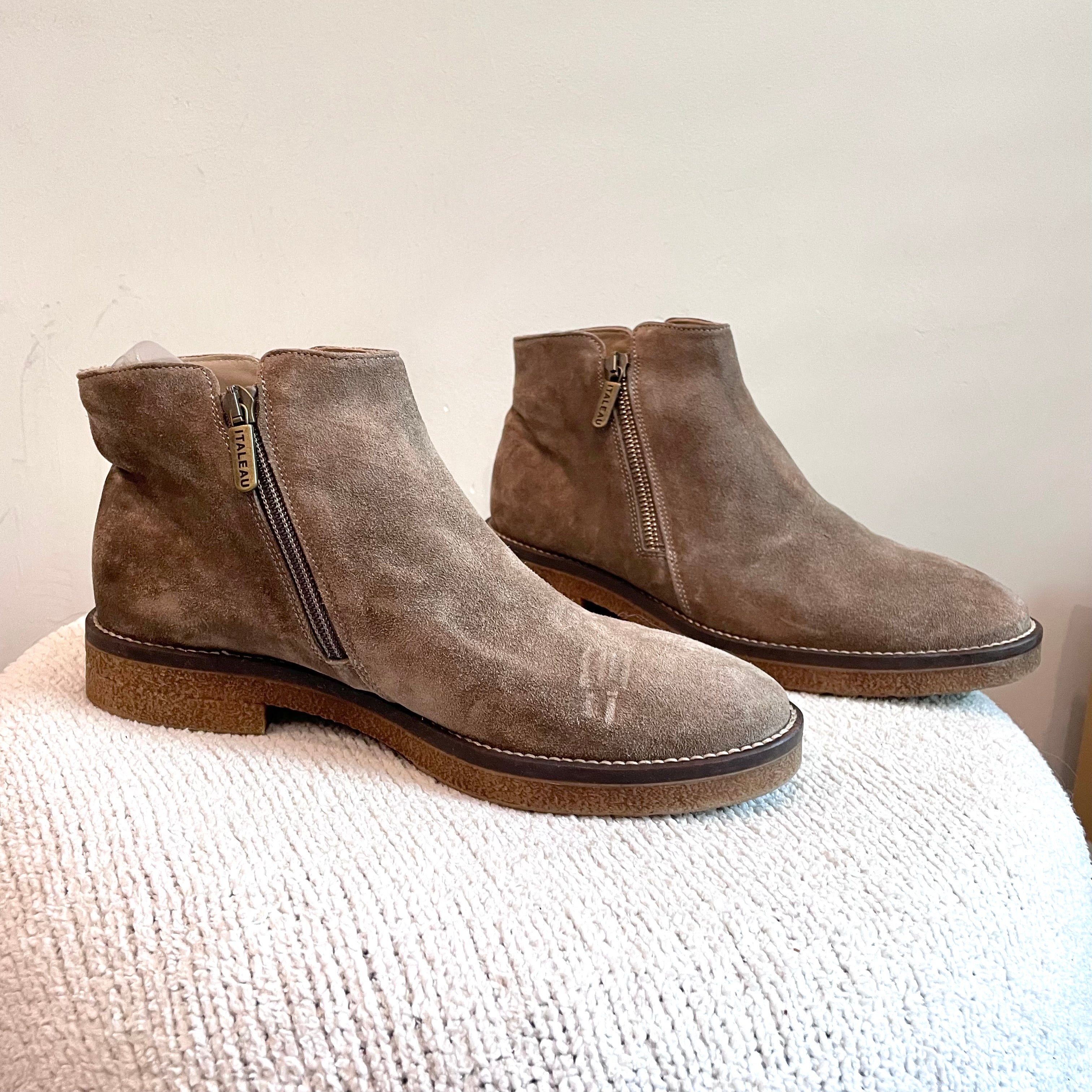 Waterproof Suede Leather Ankle Boots