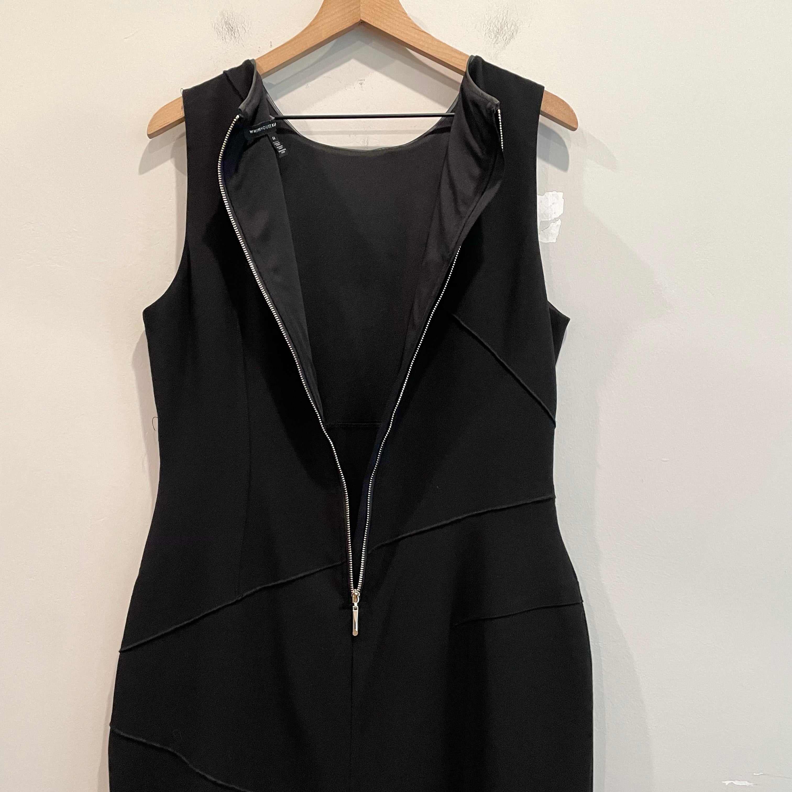 Angled Seam Sheath Dress