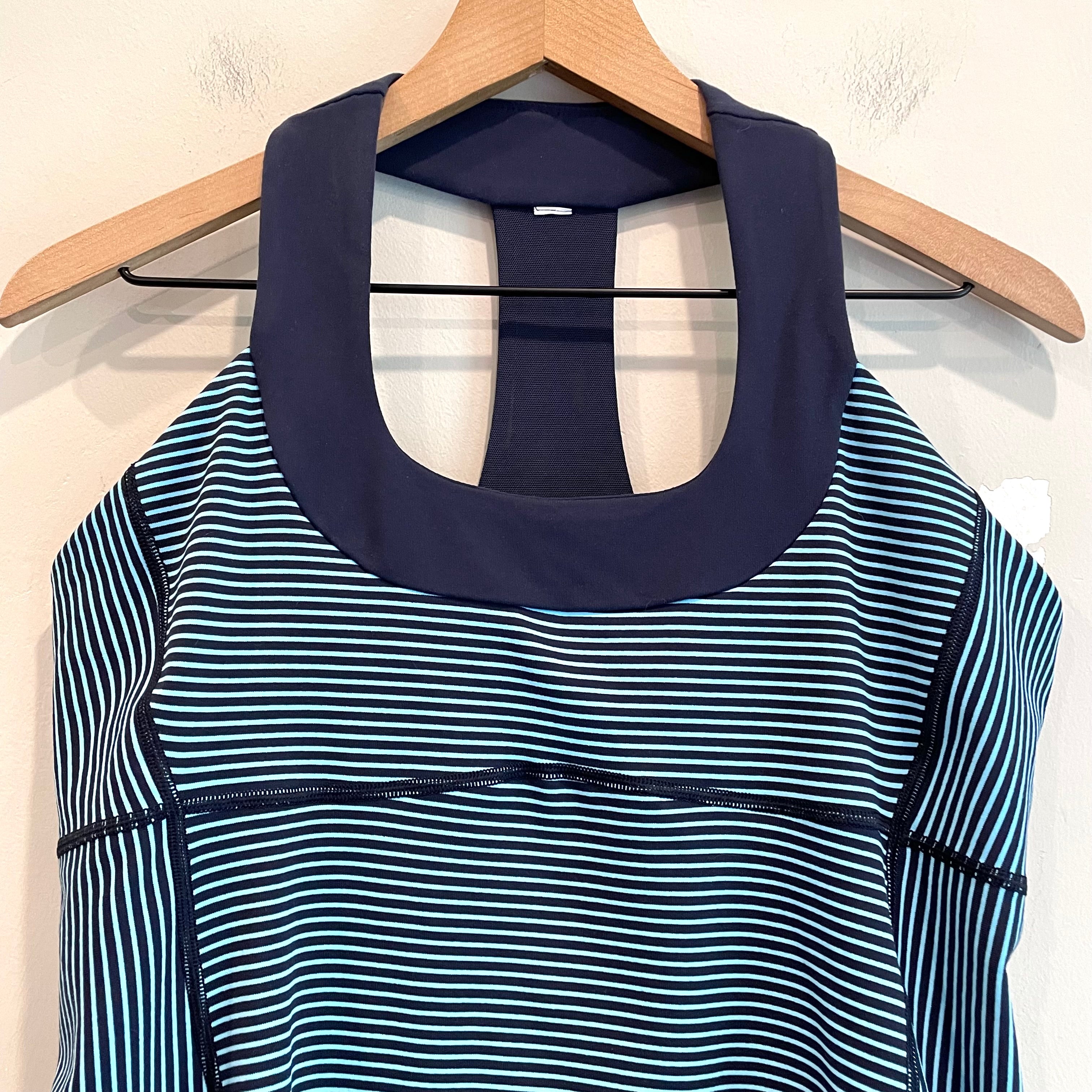 Striped Scoop Neck Tank Top