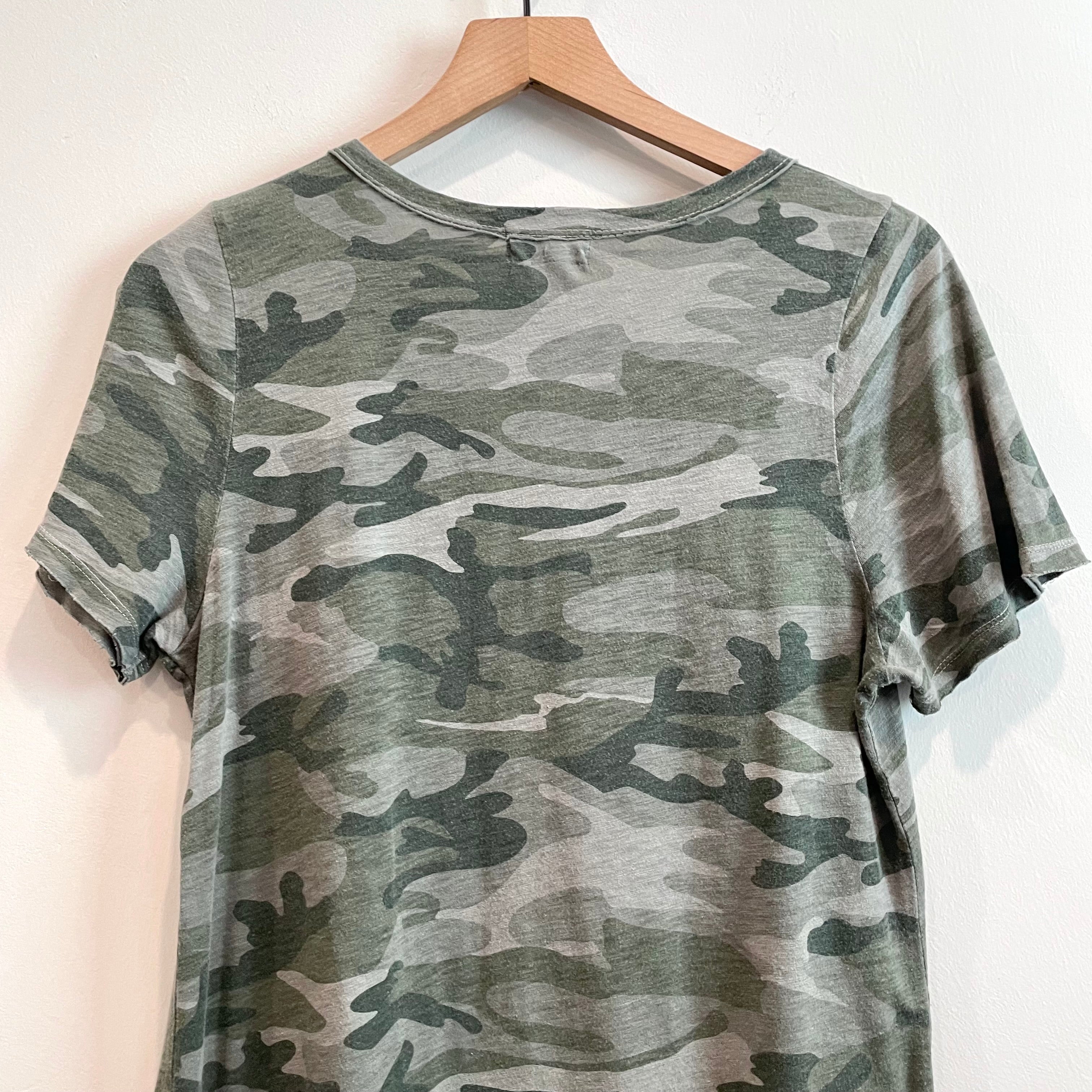 Camo Keyhole Tee